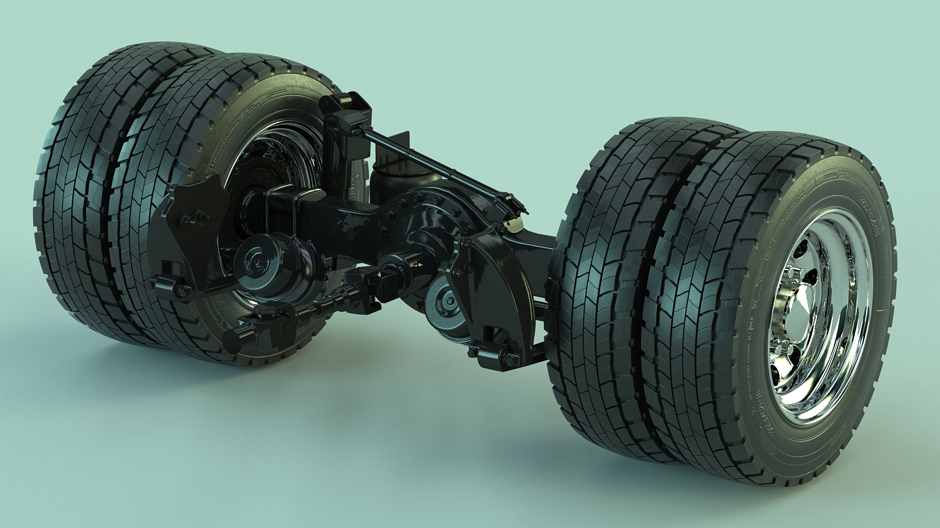 3D Heavy Duty Truck Rear Axle