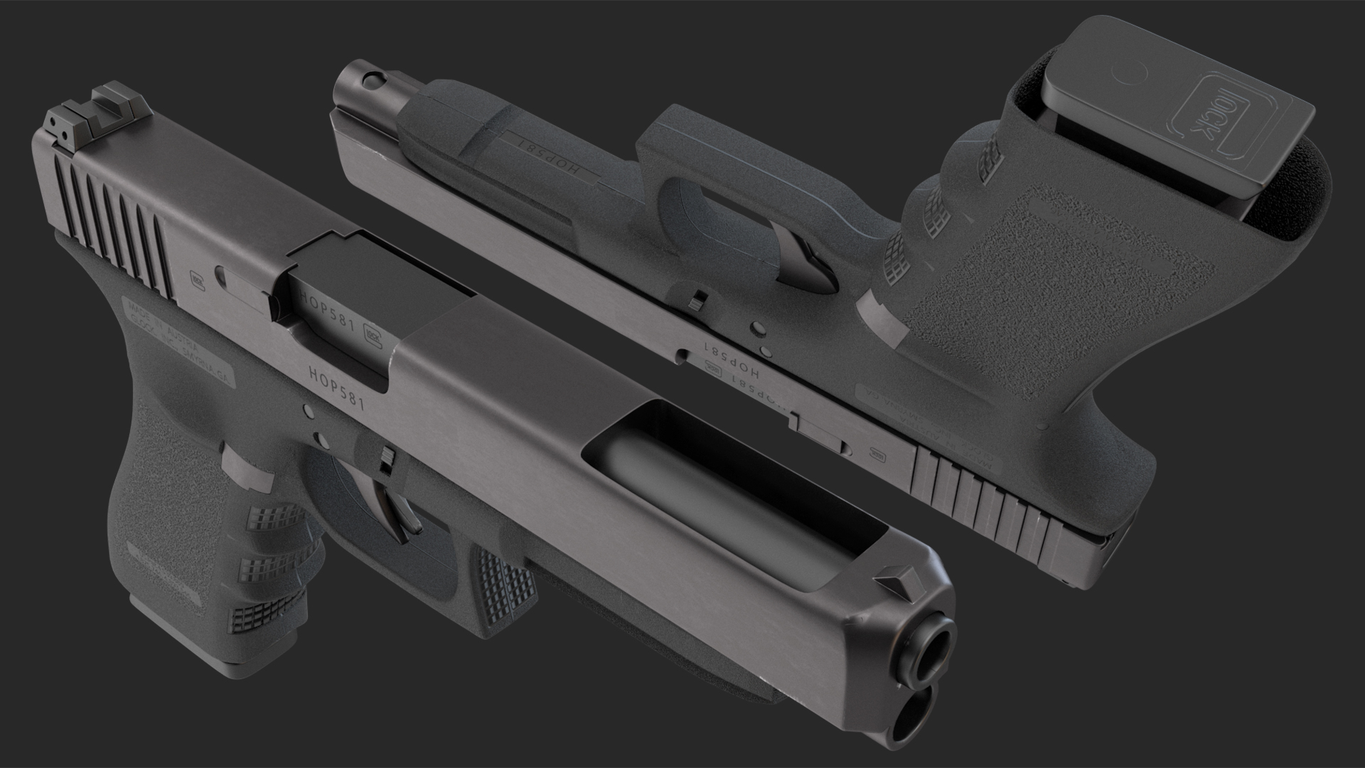 3D model Glock G34 Gen 3