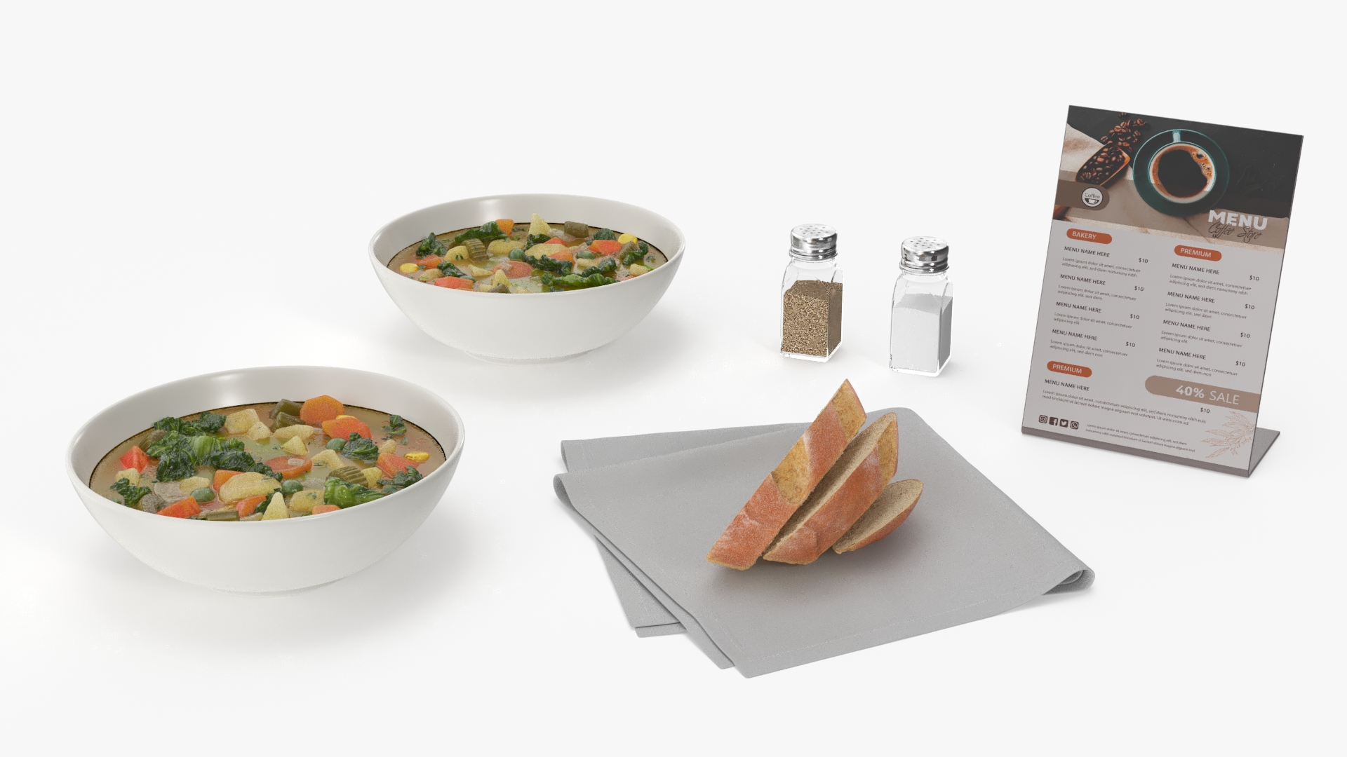 3D model Vegetarian Cafe