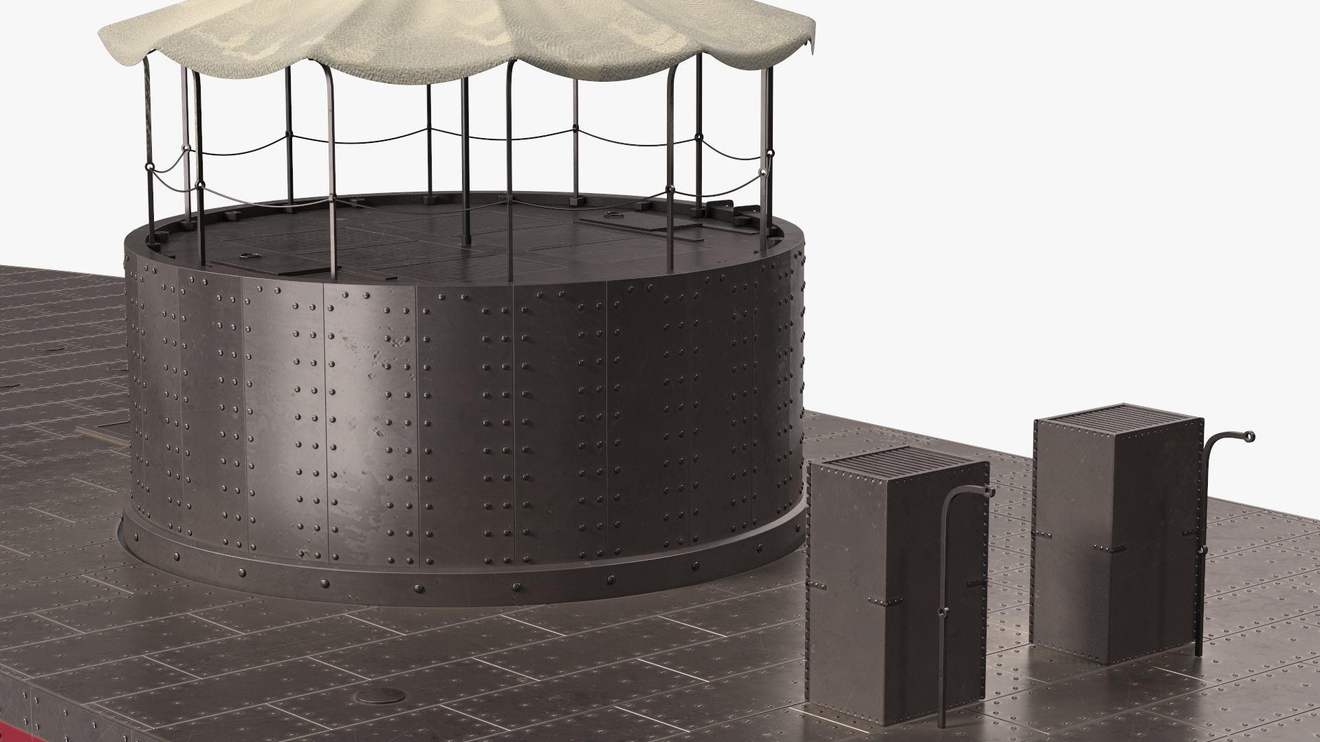 3D USS Monitor with Tower New