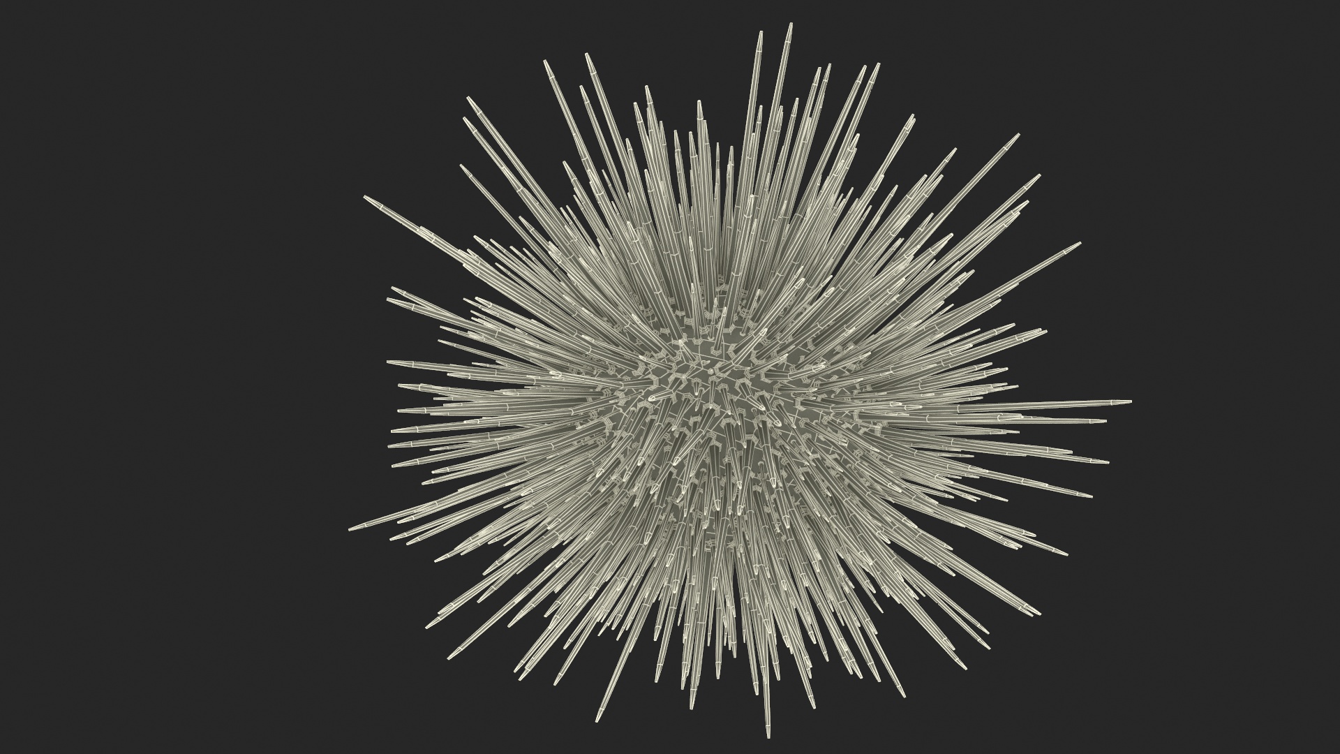 Purple Sea Urchin 3D