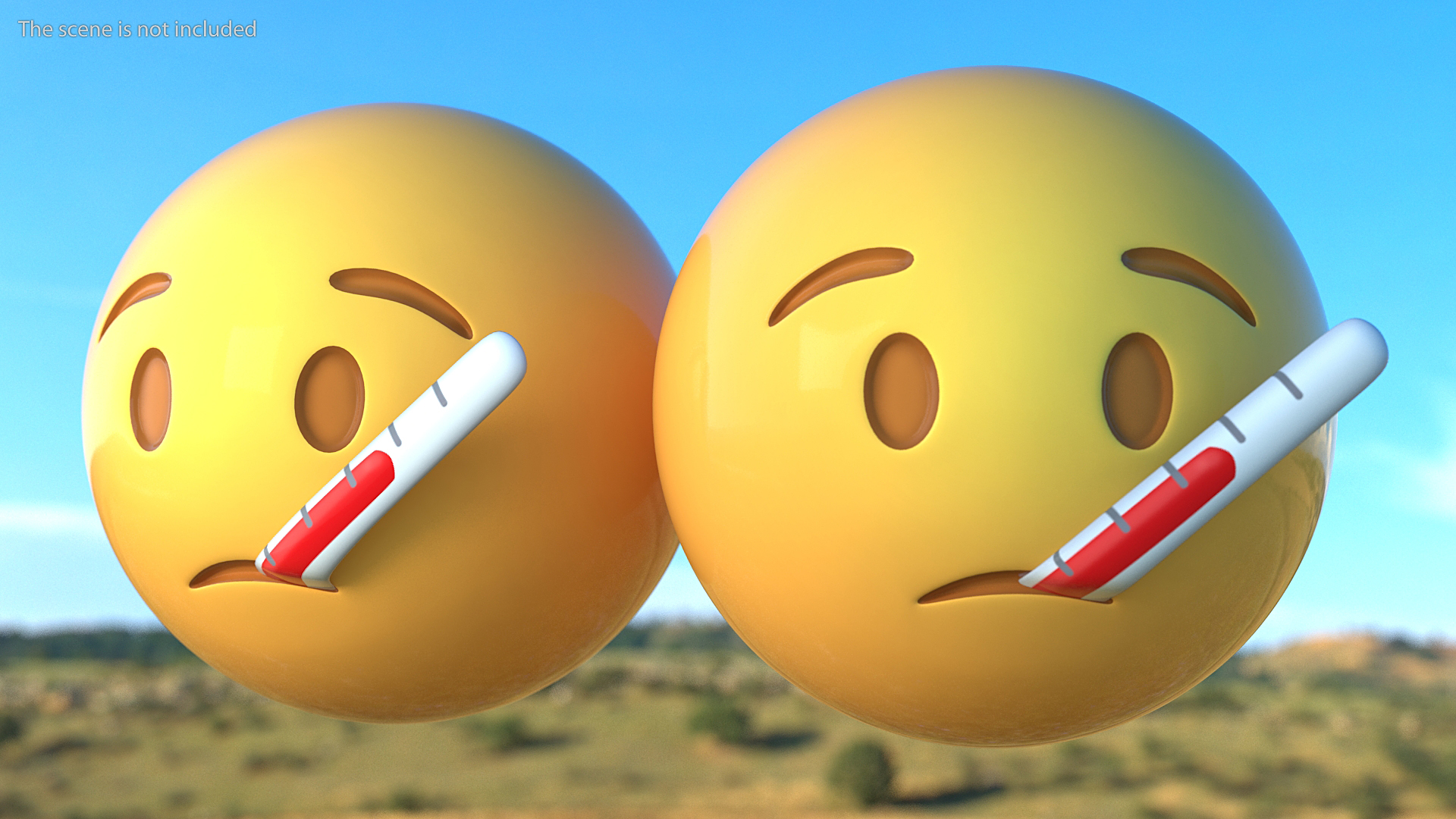 3D model Sick Emoji