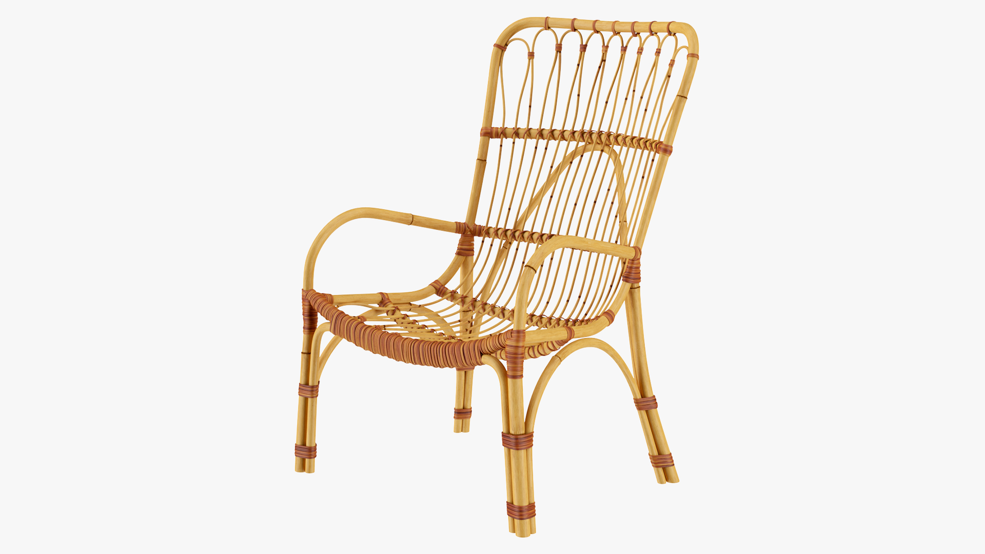 3D model Rattan Lounger Chair