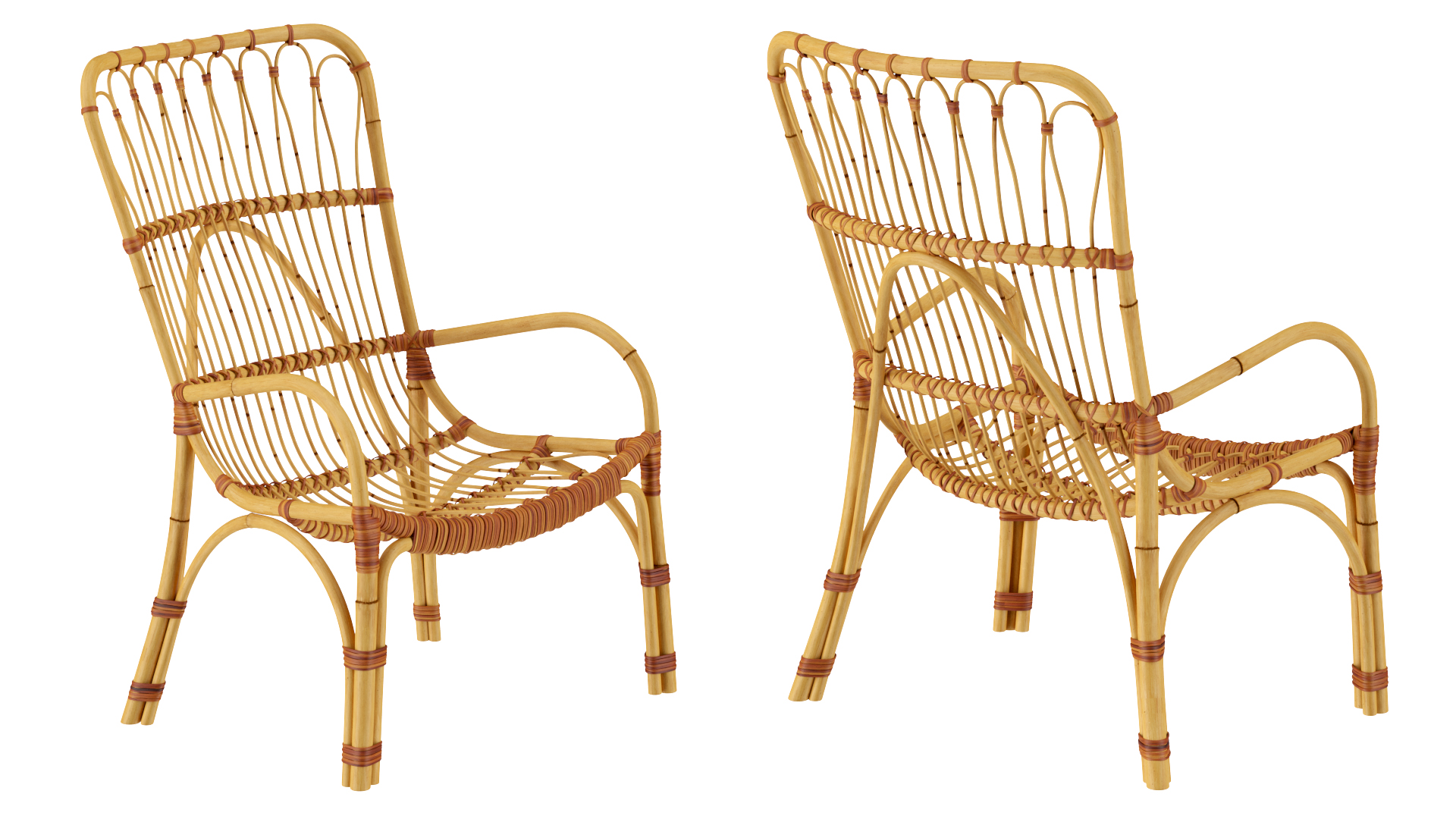 3D model Rattan Lounger Chair