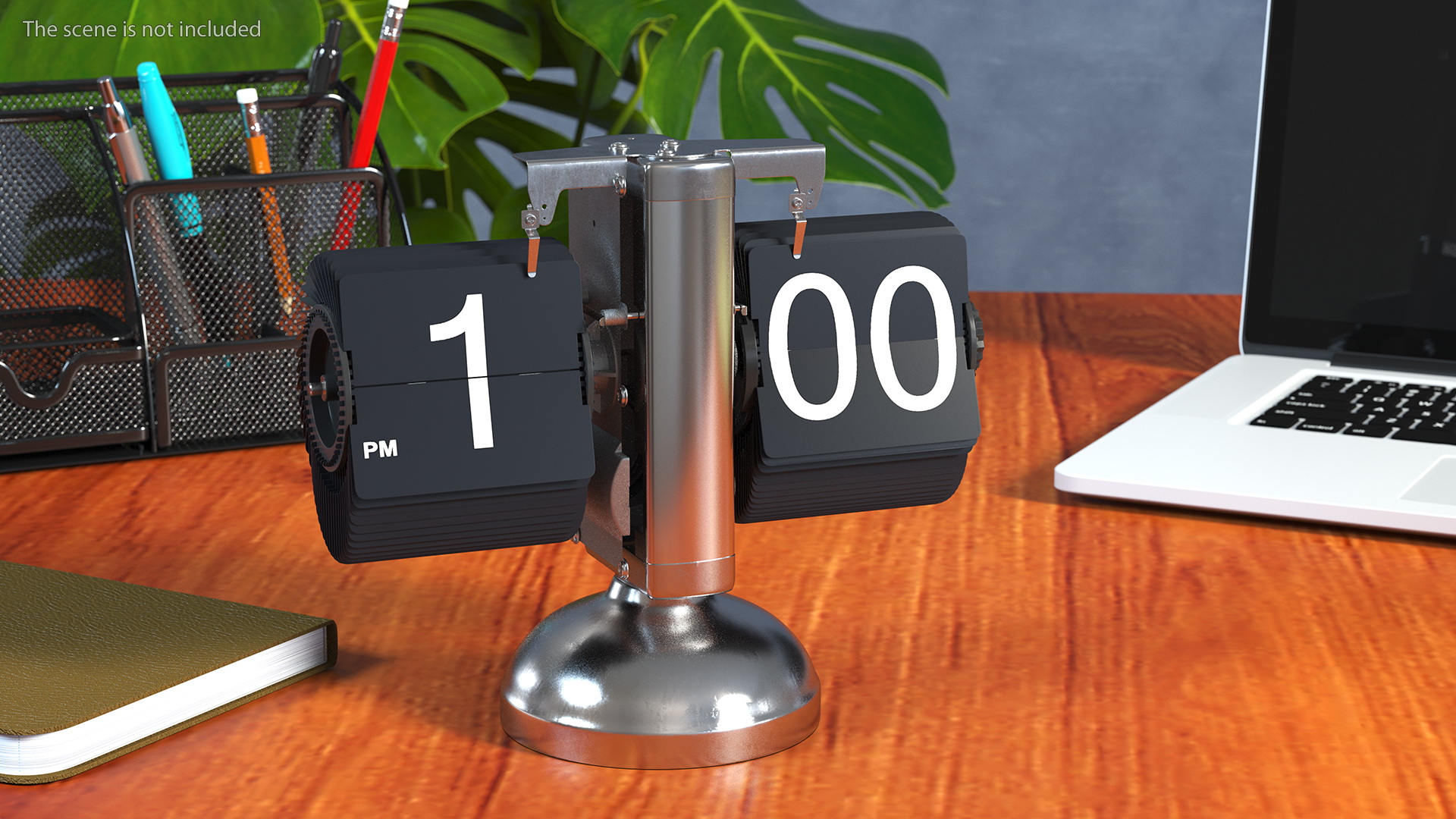 3D Animated Flip Clock Rigged