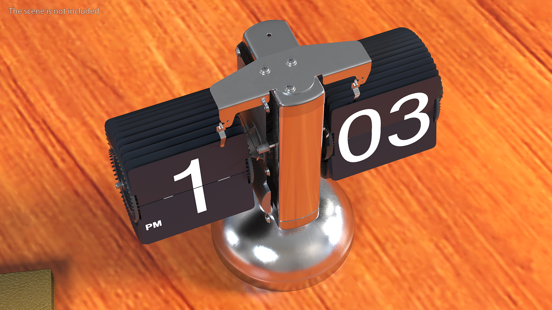 3D Animated Flip Clock Rigged