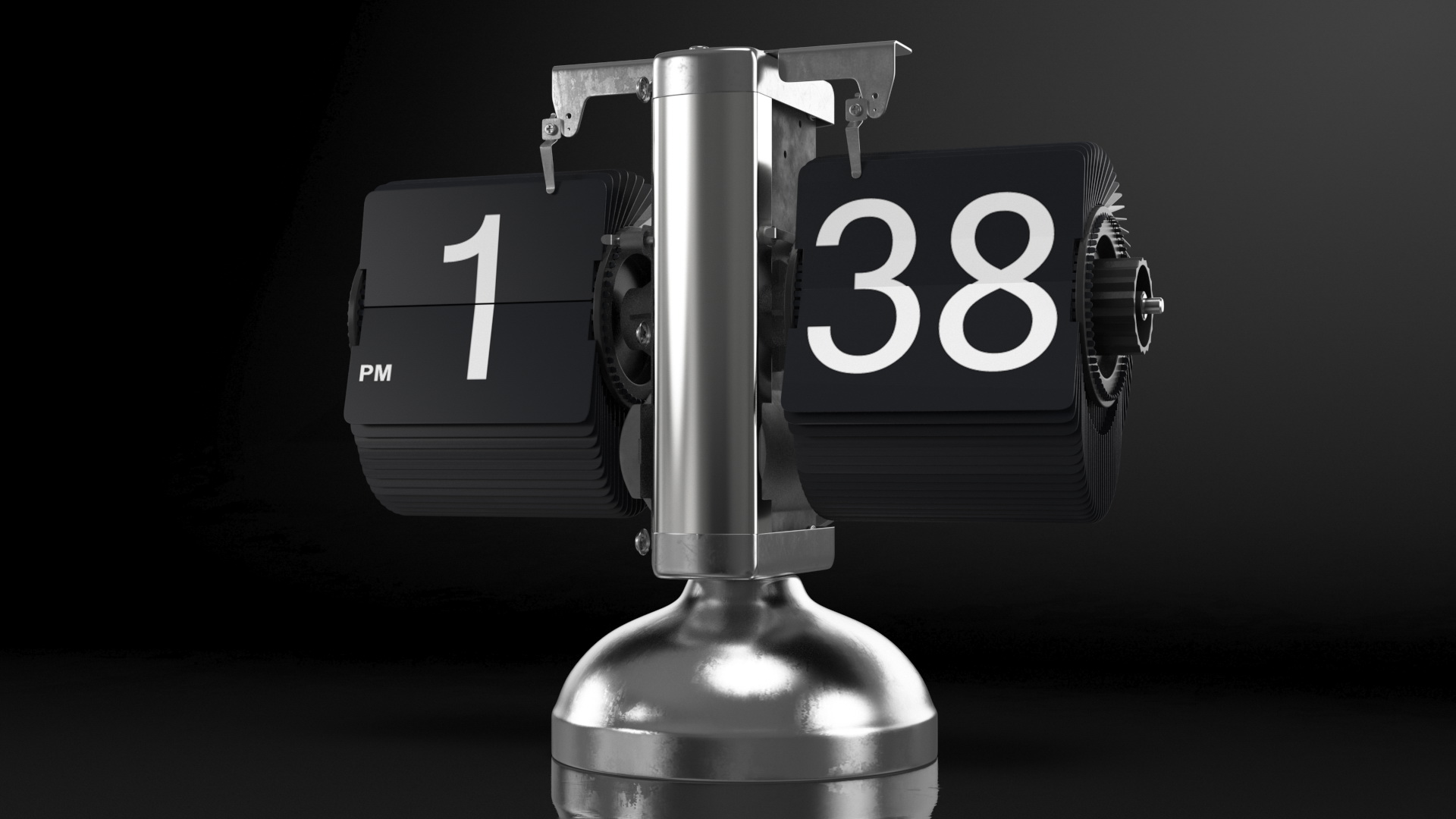 3D Animated Flip Clock Rigged