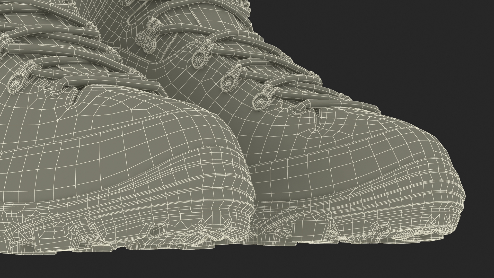 Urberg Boots for Hiking Brown 3D model