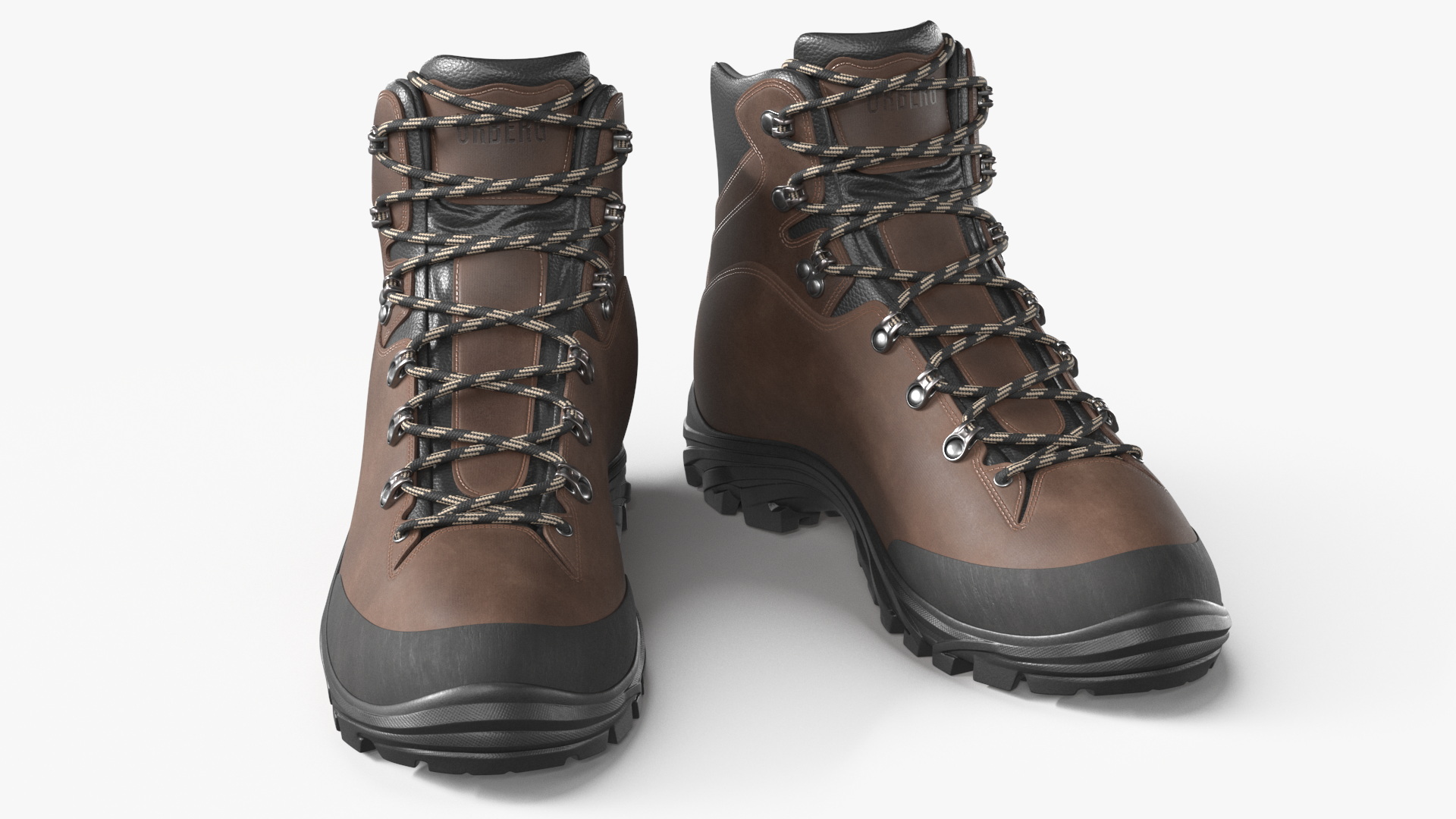 Urberg Boots for Hiking Brown 3D model