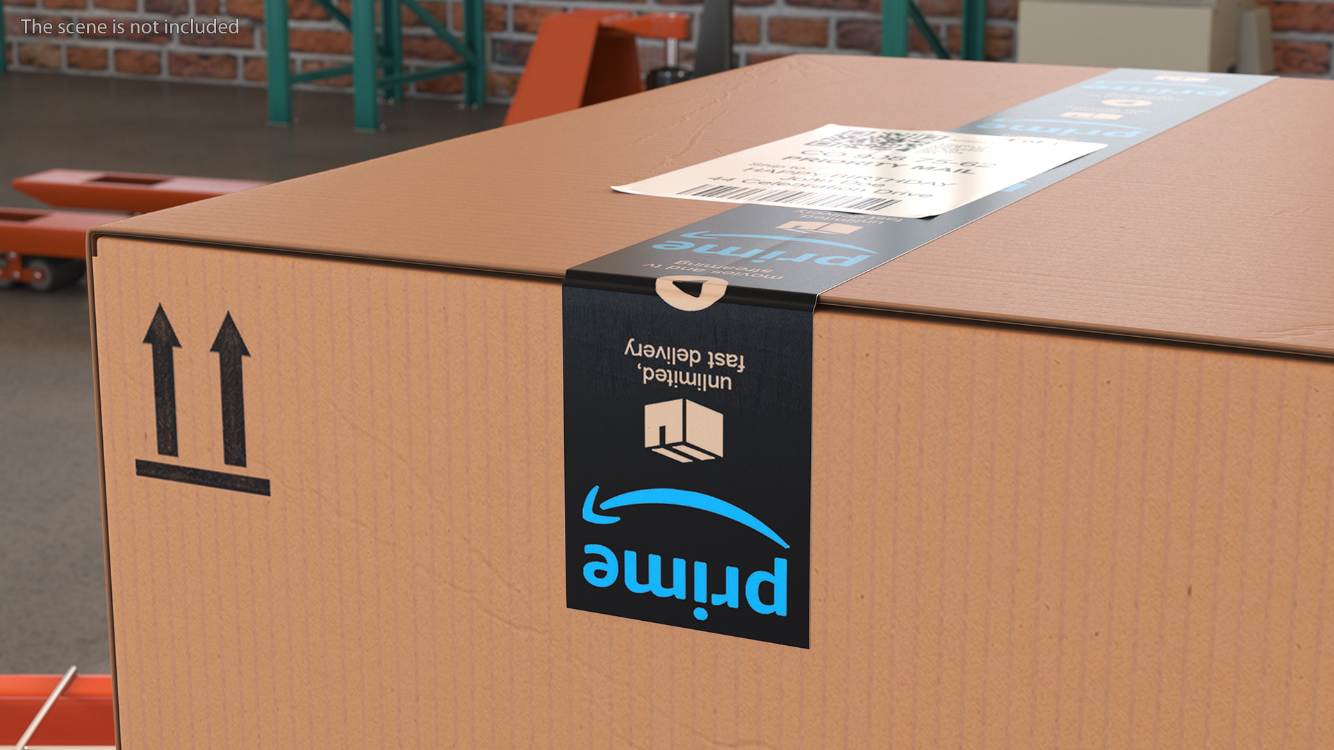 Amazon Parcels Box 45x35x30 3D