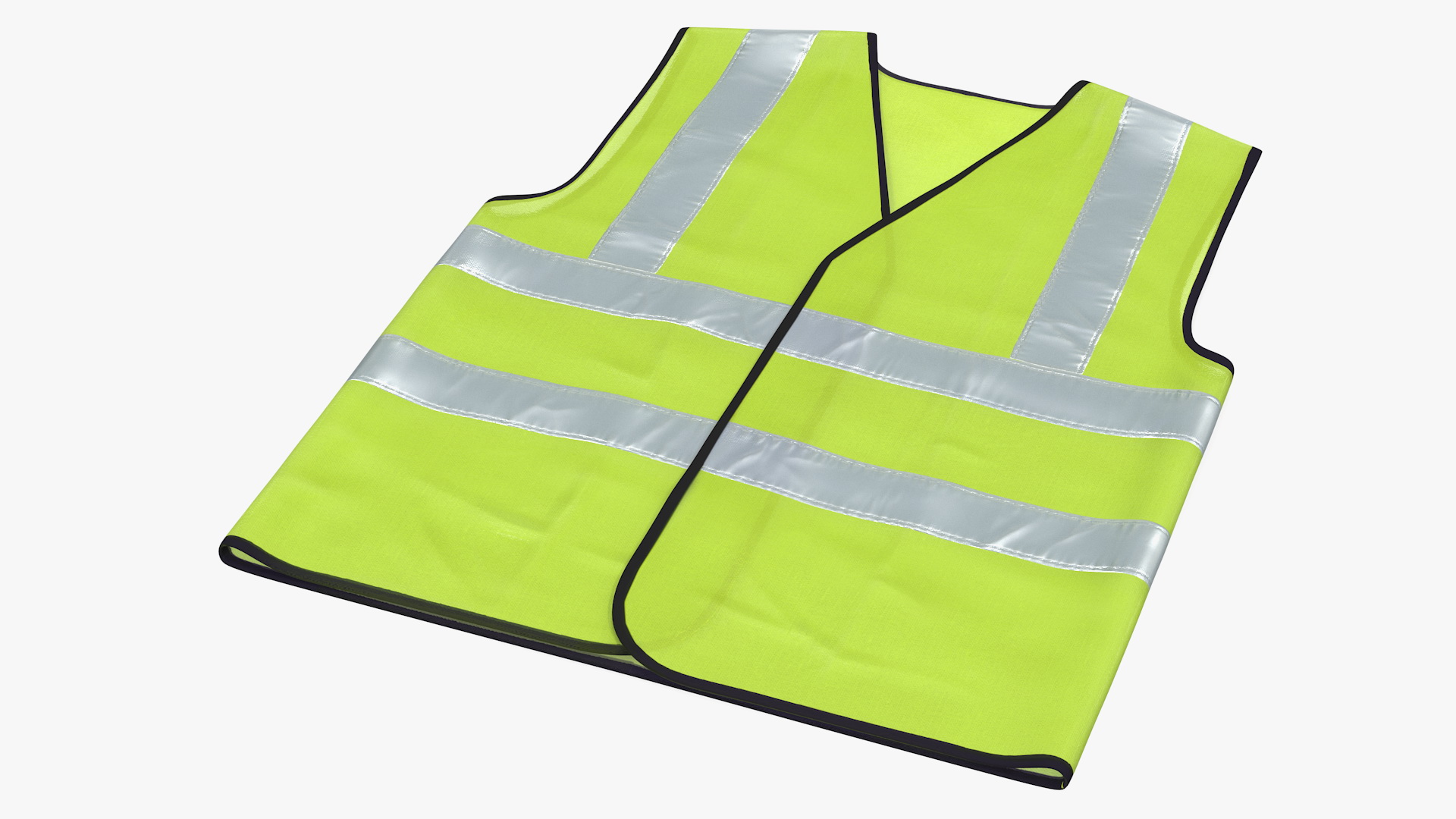 3D model Yellow Hi Vis Safety Vest