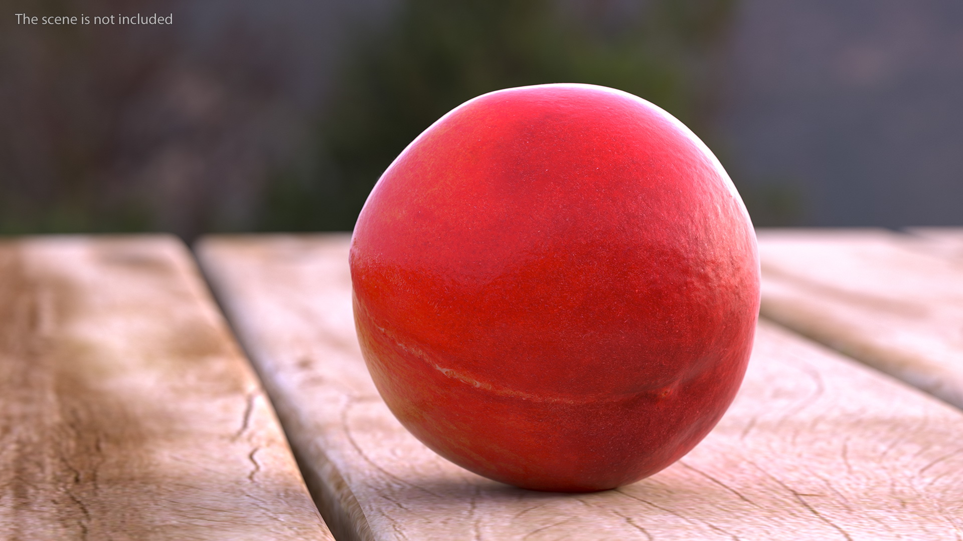 3D Red Peach Fur model