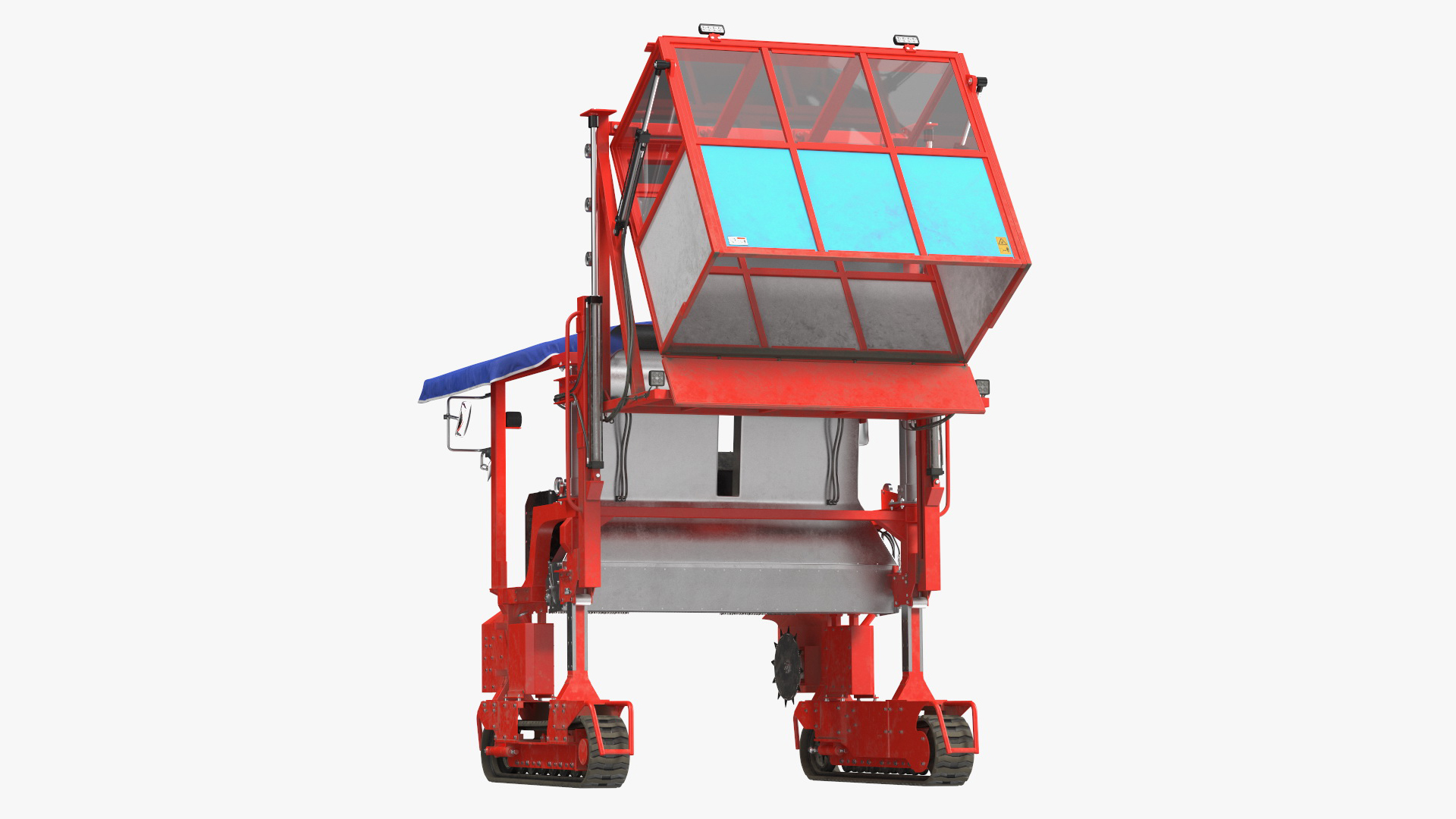 Ochiai OHC-W Tea Harvester Used Rigged for Cinema 4D 3D