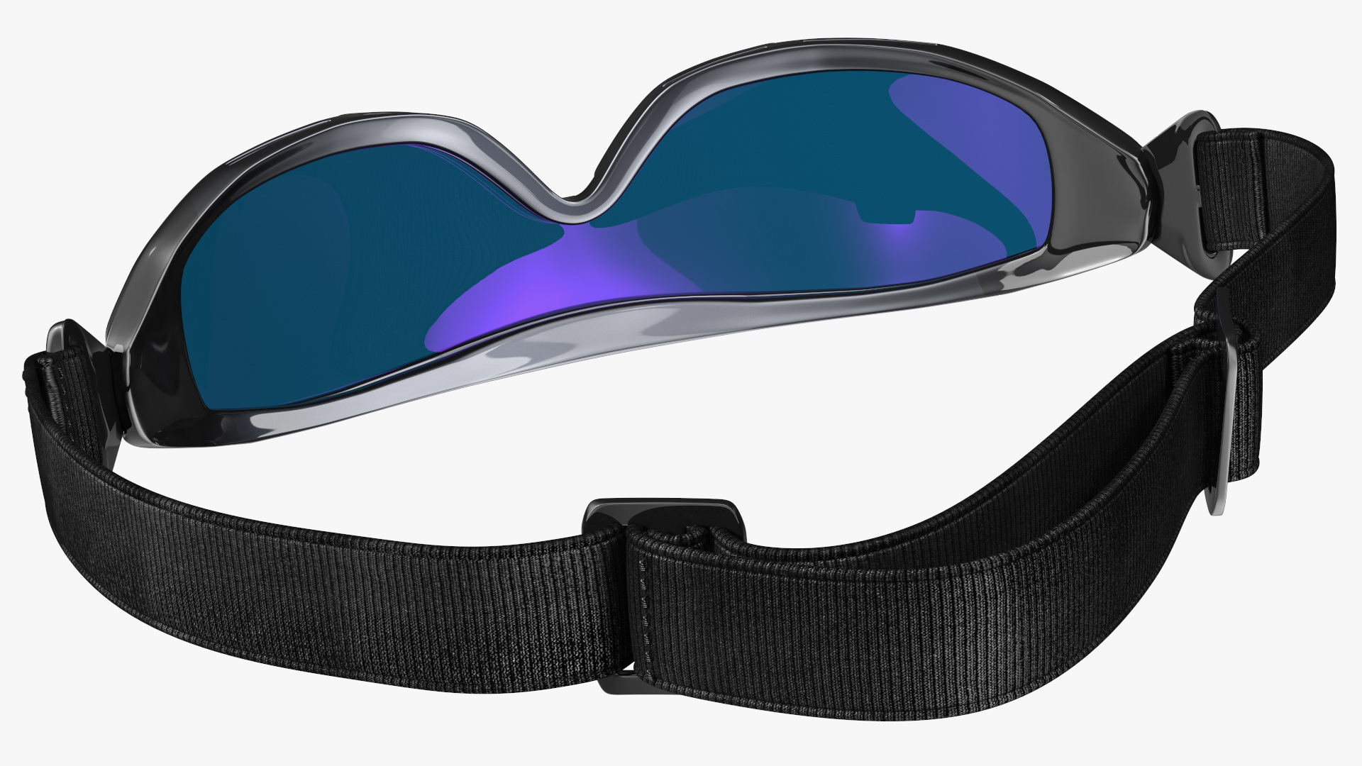 Blue Polarized Ski Sunglasses 3D model