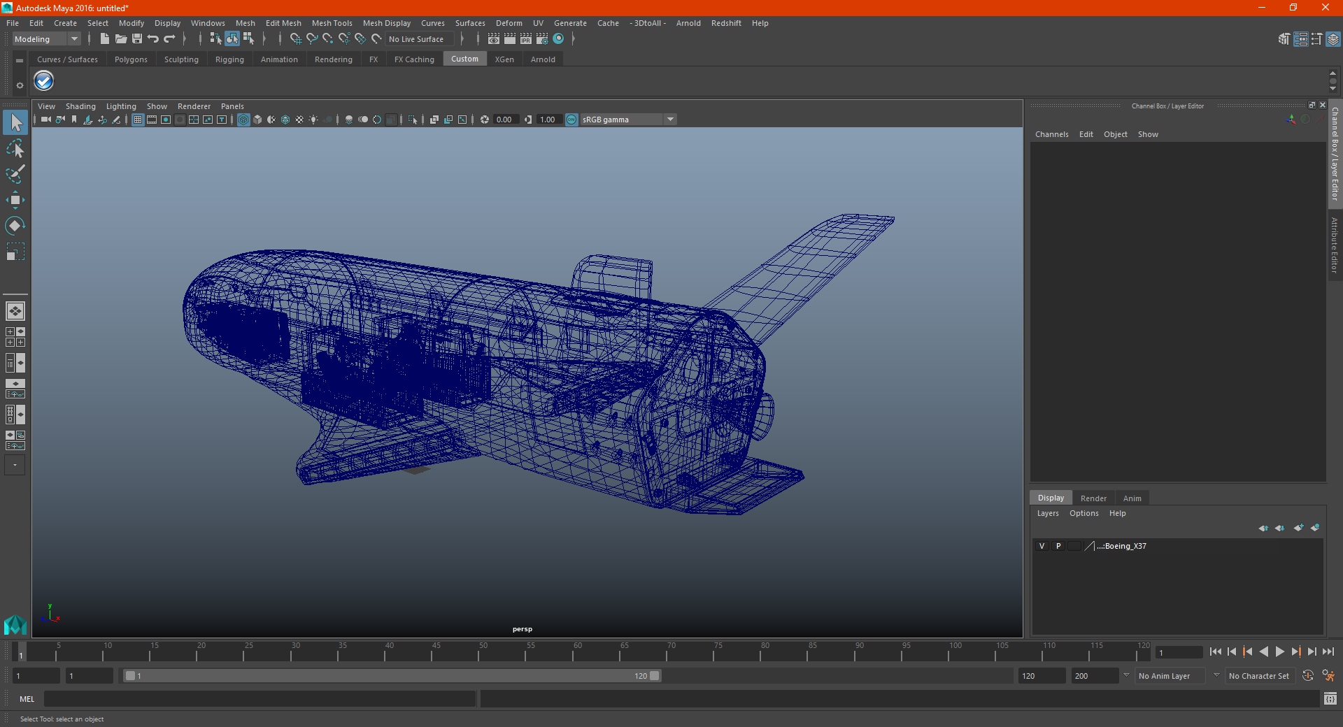 3D model Boeing X37