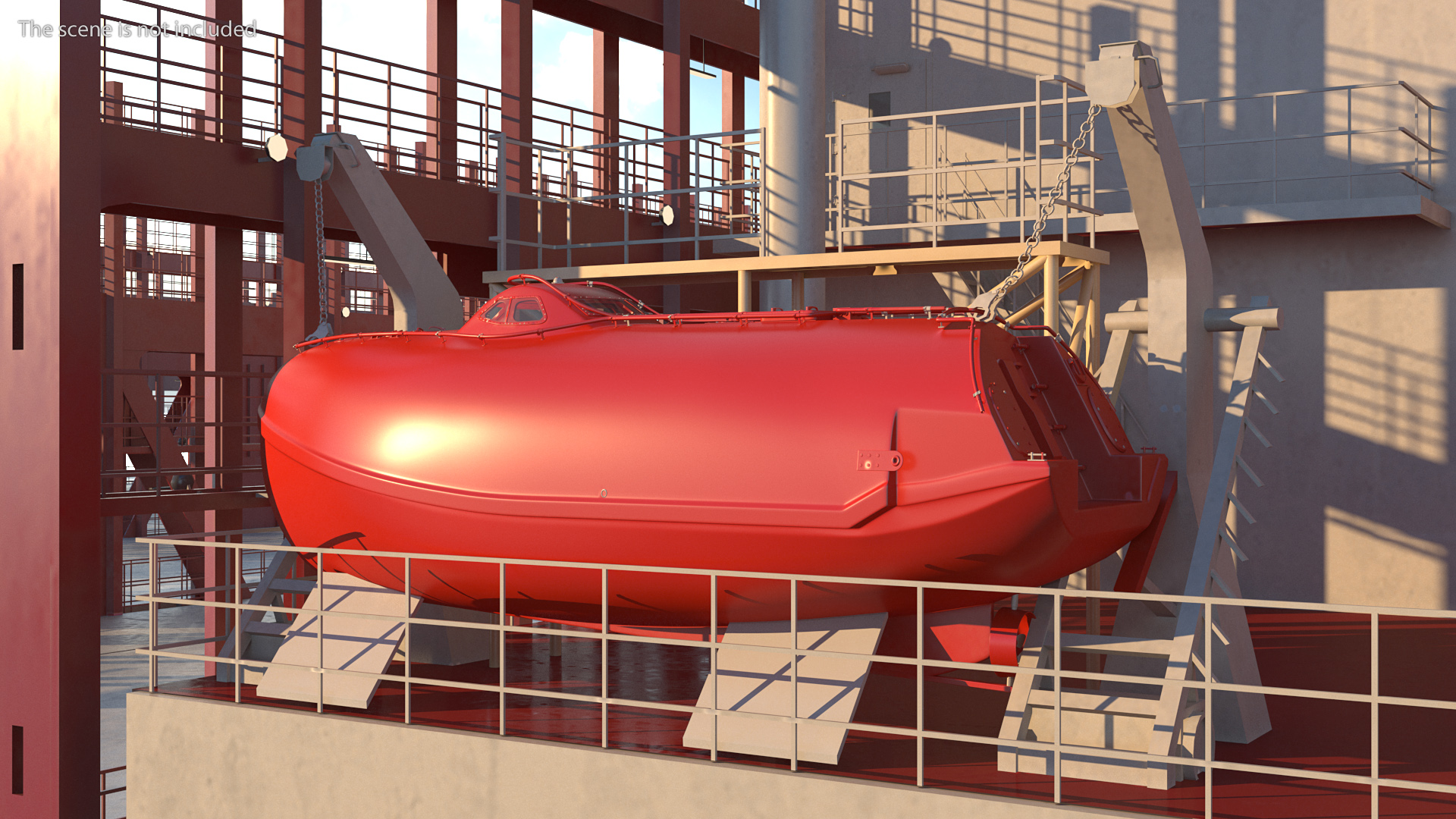 3D model Rescue Lifeboat