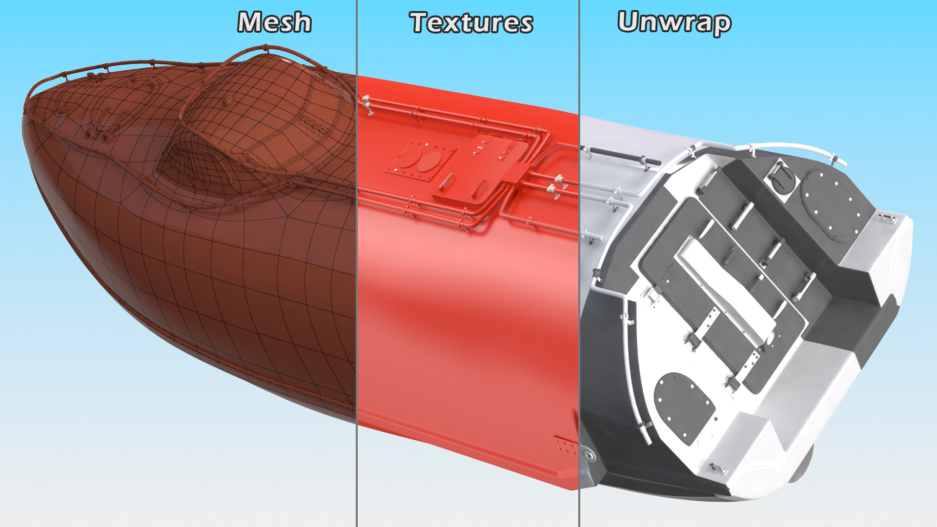 3D model Rescue Lifeboat