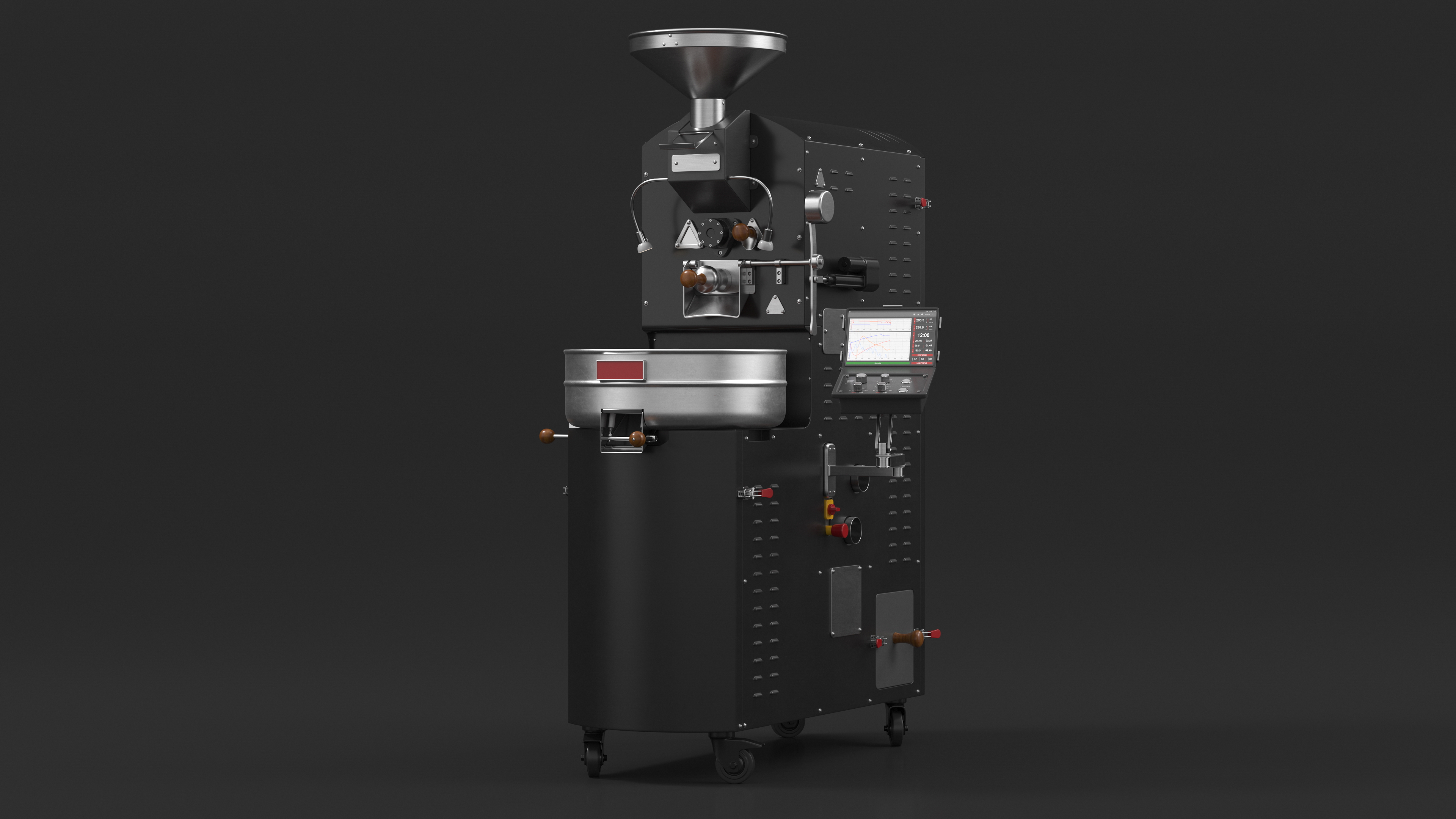 3D Coffee Roaster Machine Black model