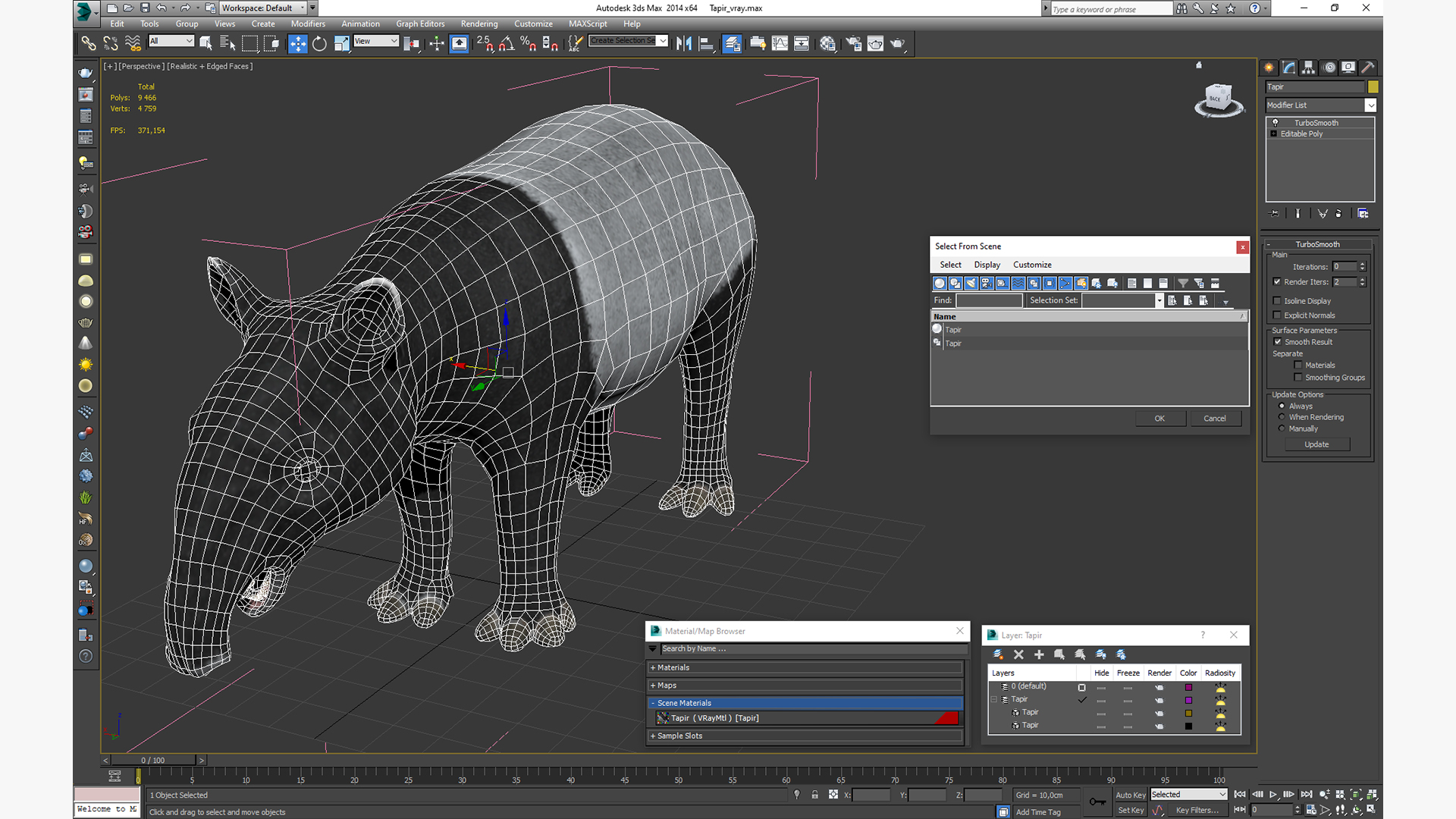 Tapir 3D model