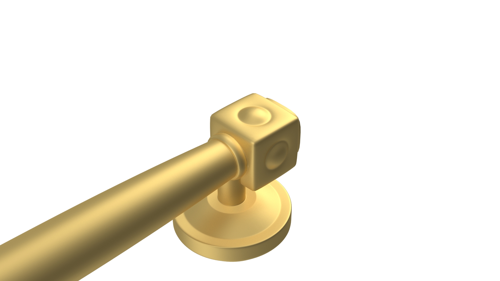 3D model Door Handle Designer Gold