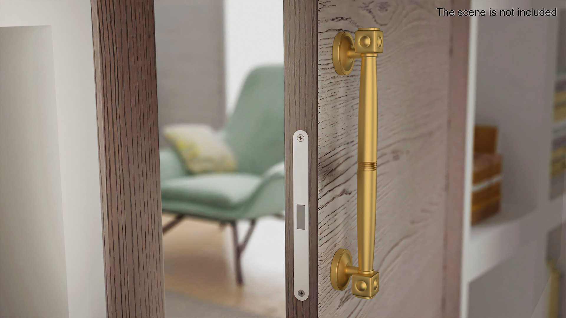 3D model Door Handle Designer Gold