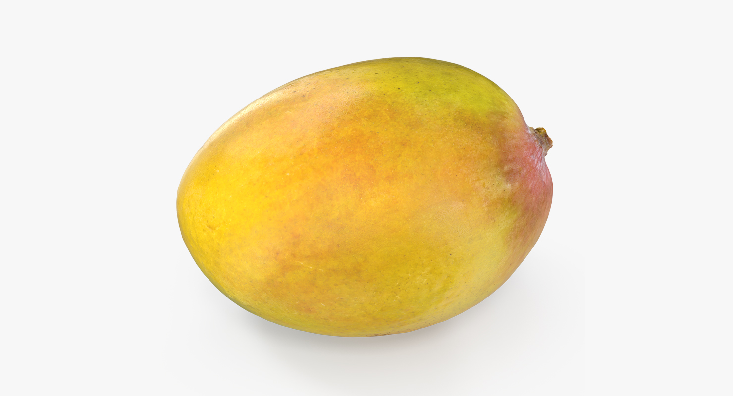 3D Yellow Mango Fruit model