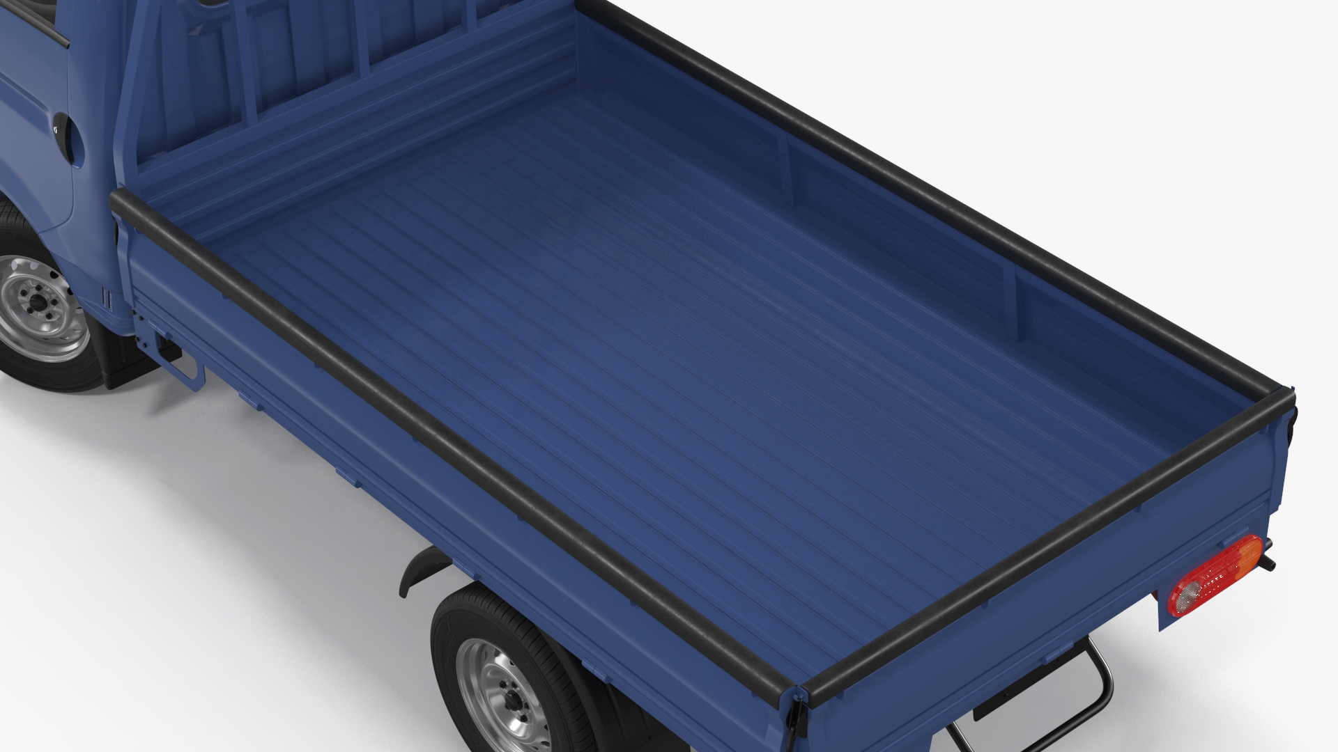 Flatbed Truck Blue Rigged for Maya 3D model