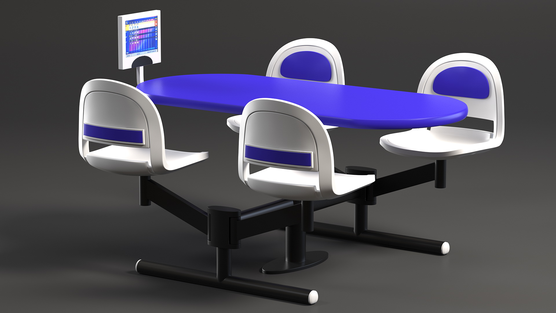 Table with Display for Bowling Center 3D