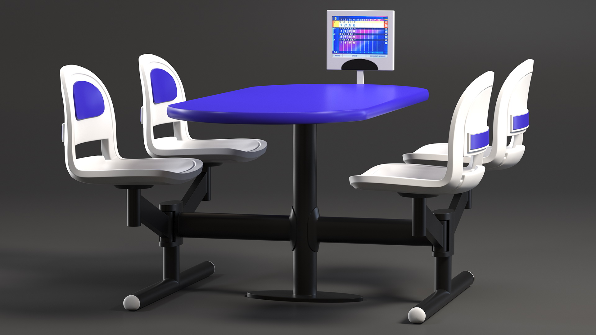 Table with Display for Bowling Center 3D