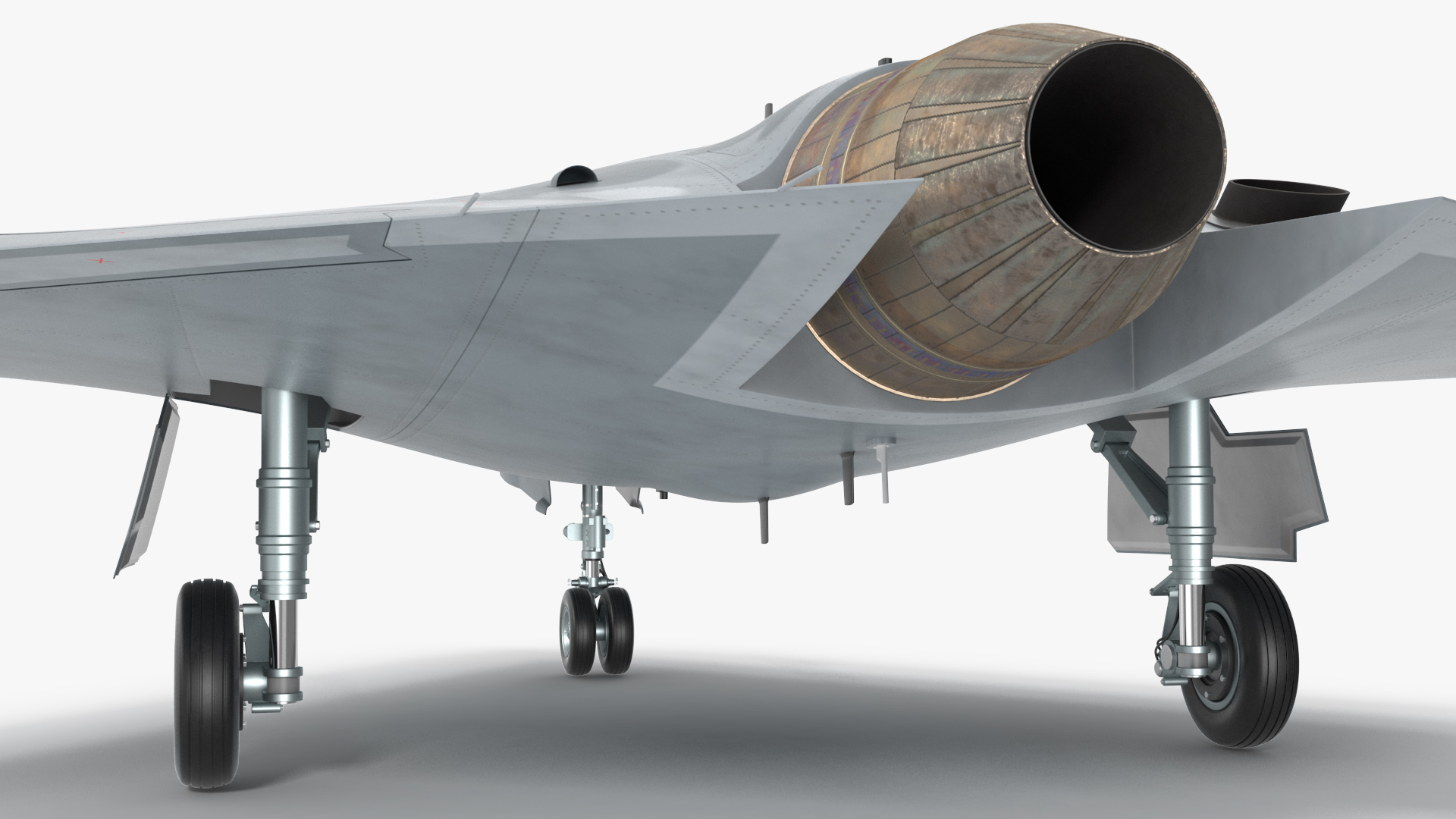 3D Russian Heavy Strike Unmanned Bomber S-70 Okhotnik Rigged for Cinema 4D