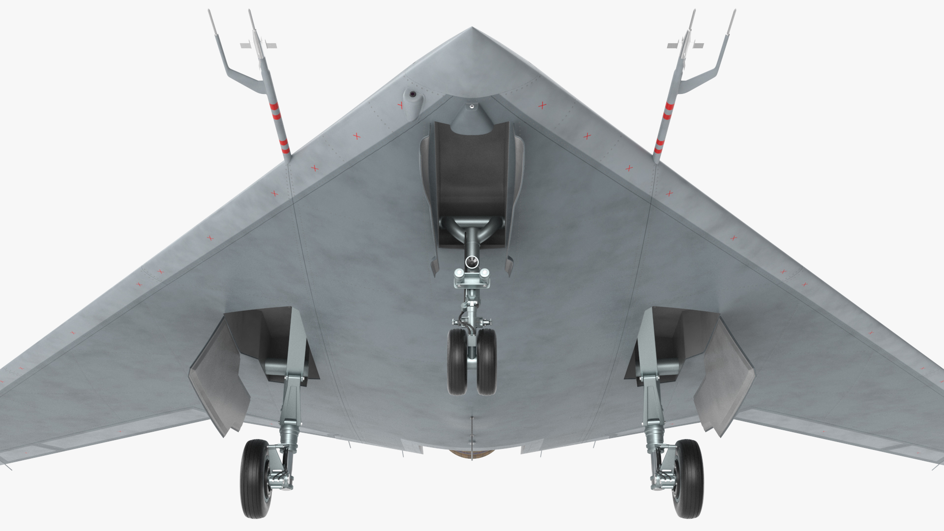 3D Russian Heavy Strike Unmanned Bomber S-70 Okhotnik Rigged for Cinema 4D