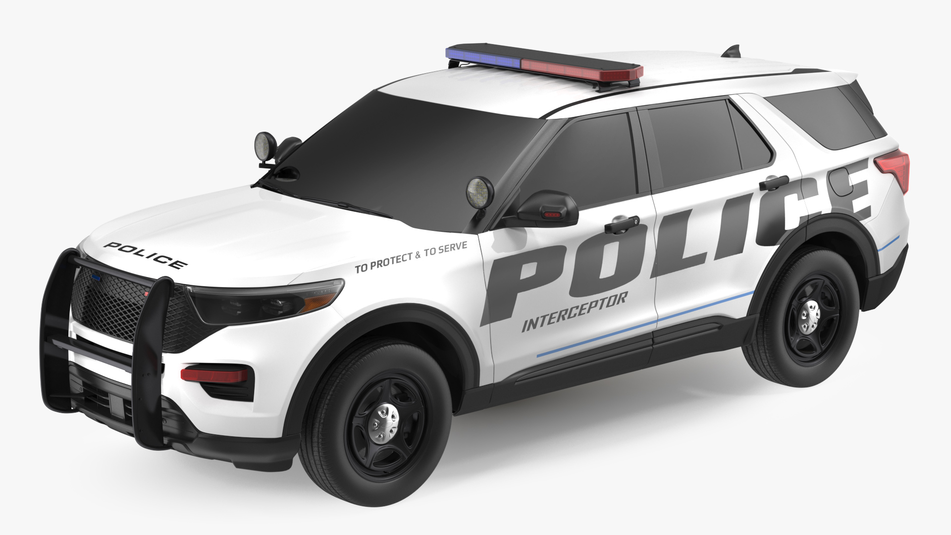 3D Police Interceptor SUV Exterior Only