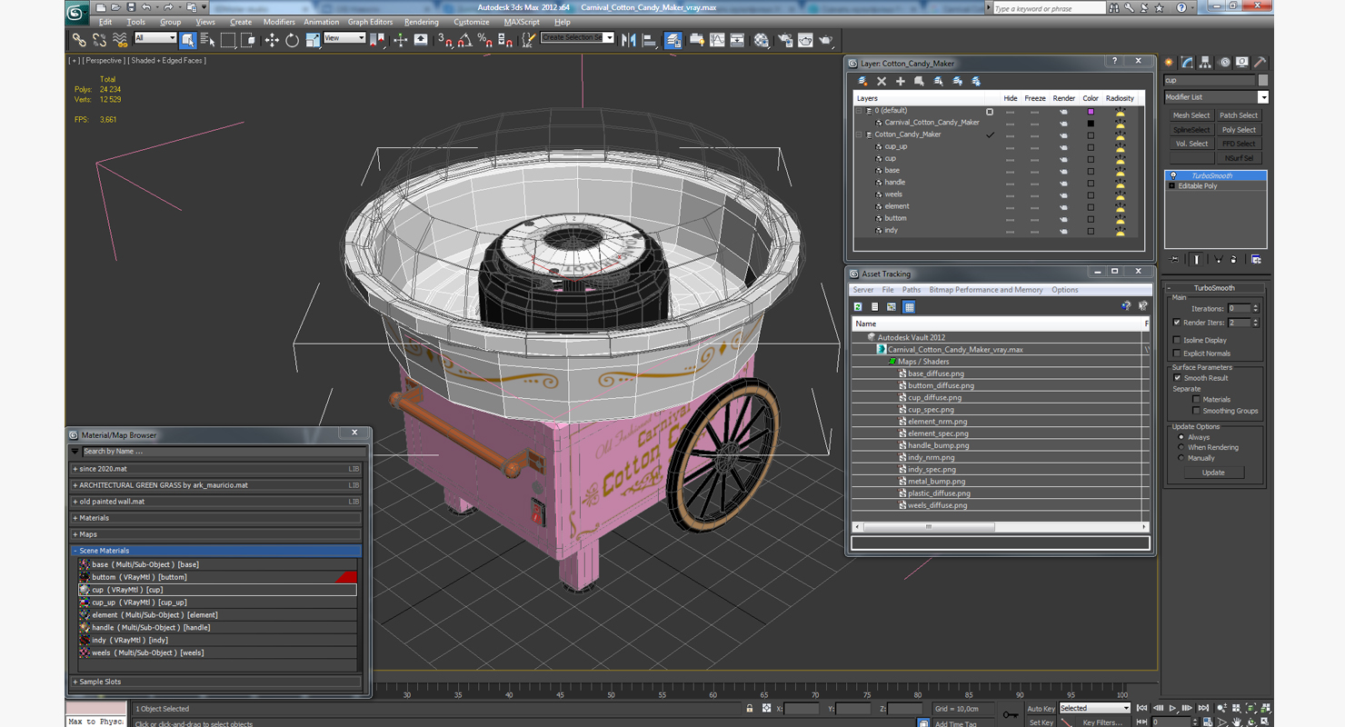 Carnival Cotton Candy Maker 3D