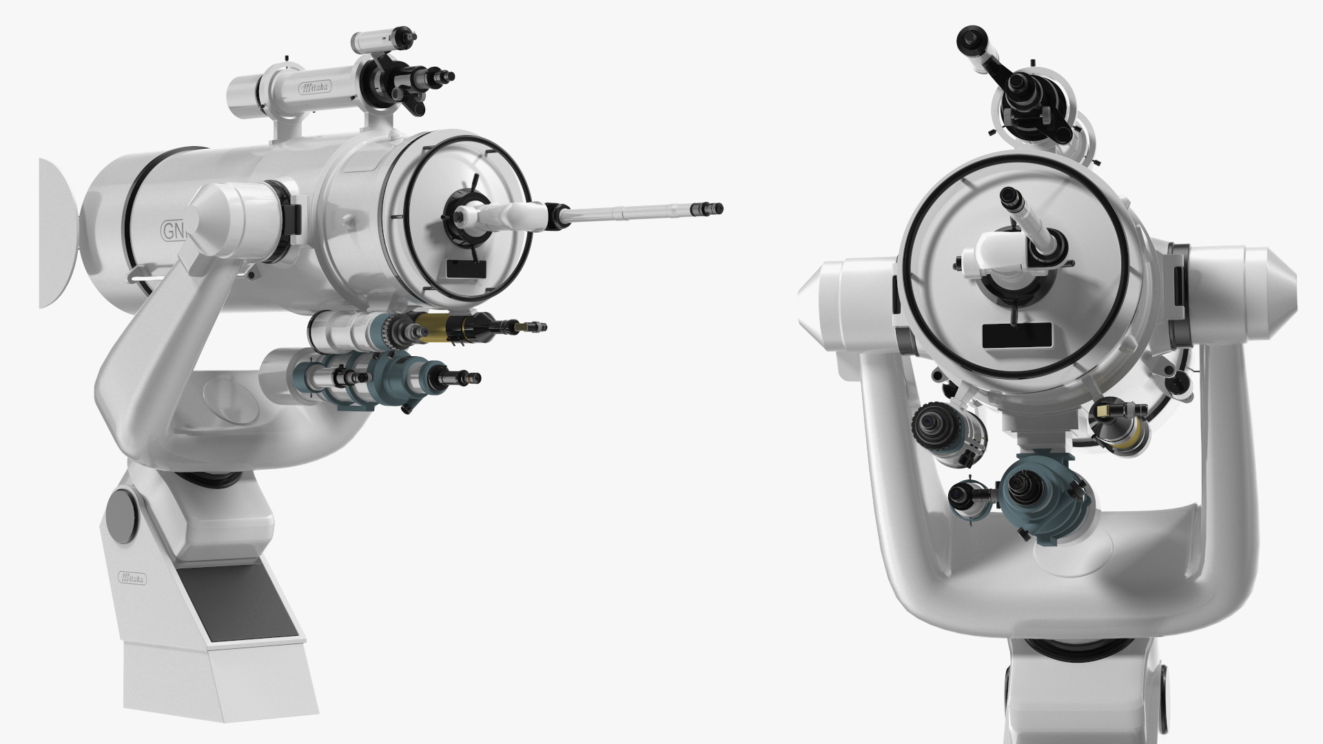 3D Mitaka GNF60 Observatory Telescope Rigged