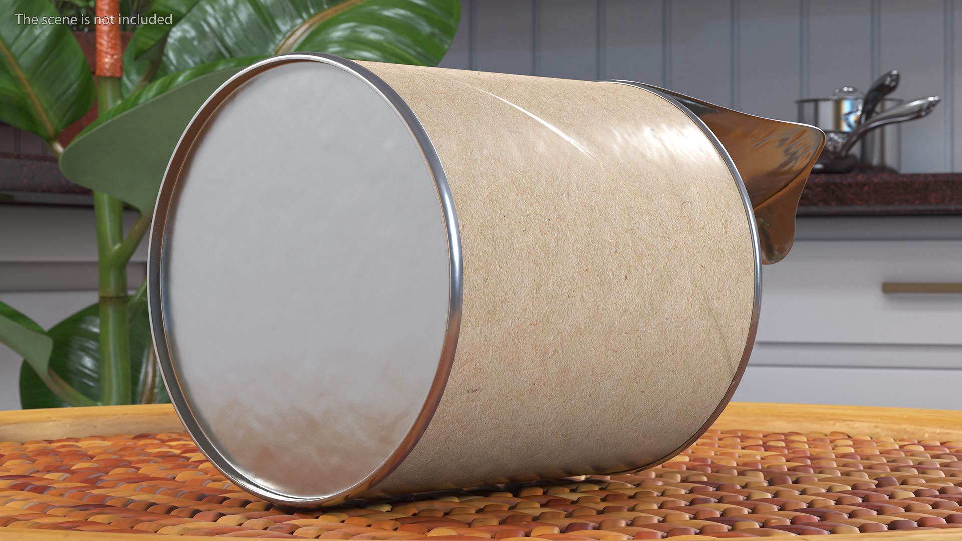 Small Opened Paper Tube of Potato Chips 3D model