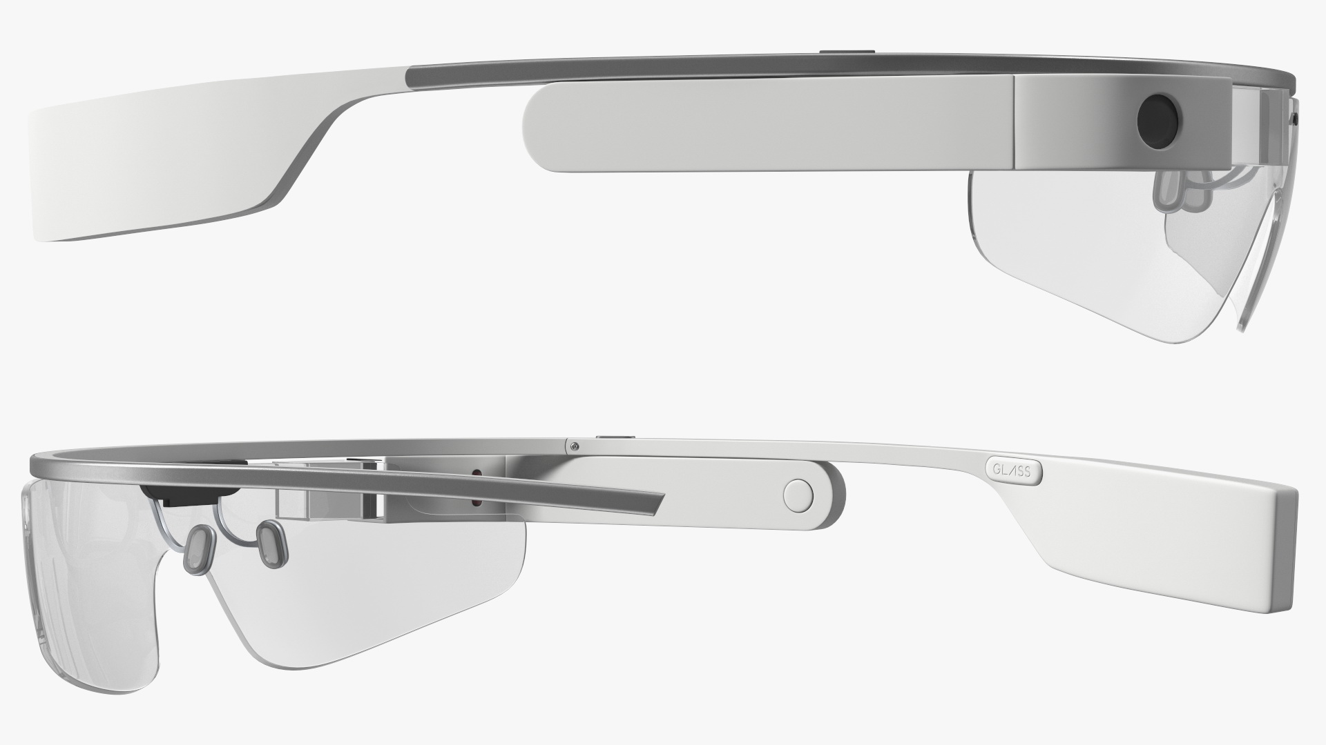 Google Glasses 2 on Mannequin Head 3D model