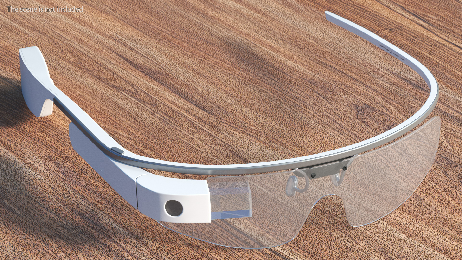 Google Glasses 2 on Mannequin Head 3D model