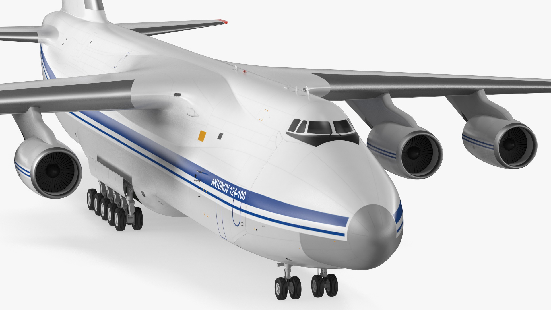 3D model Antonov An124 100 Ruslan Aircraft Rigged