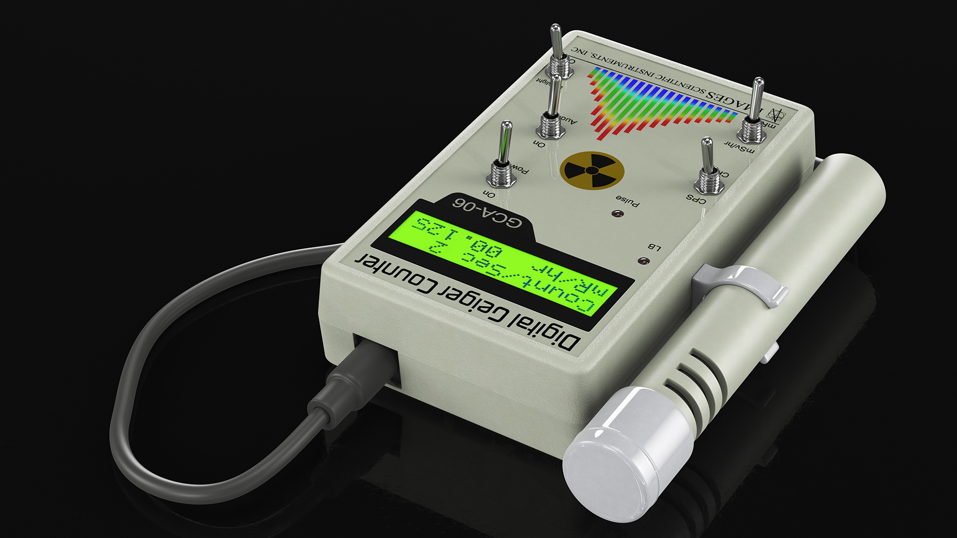 Images GCA 06 Professional Digital Geiger Counter 3D model