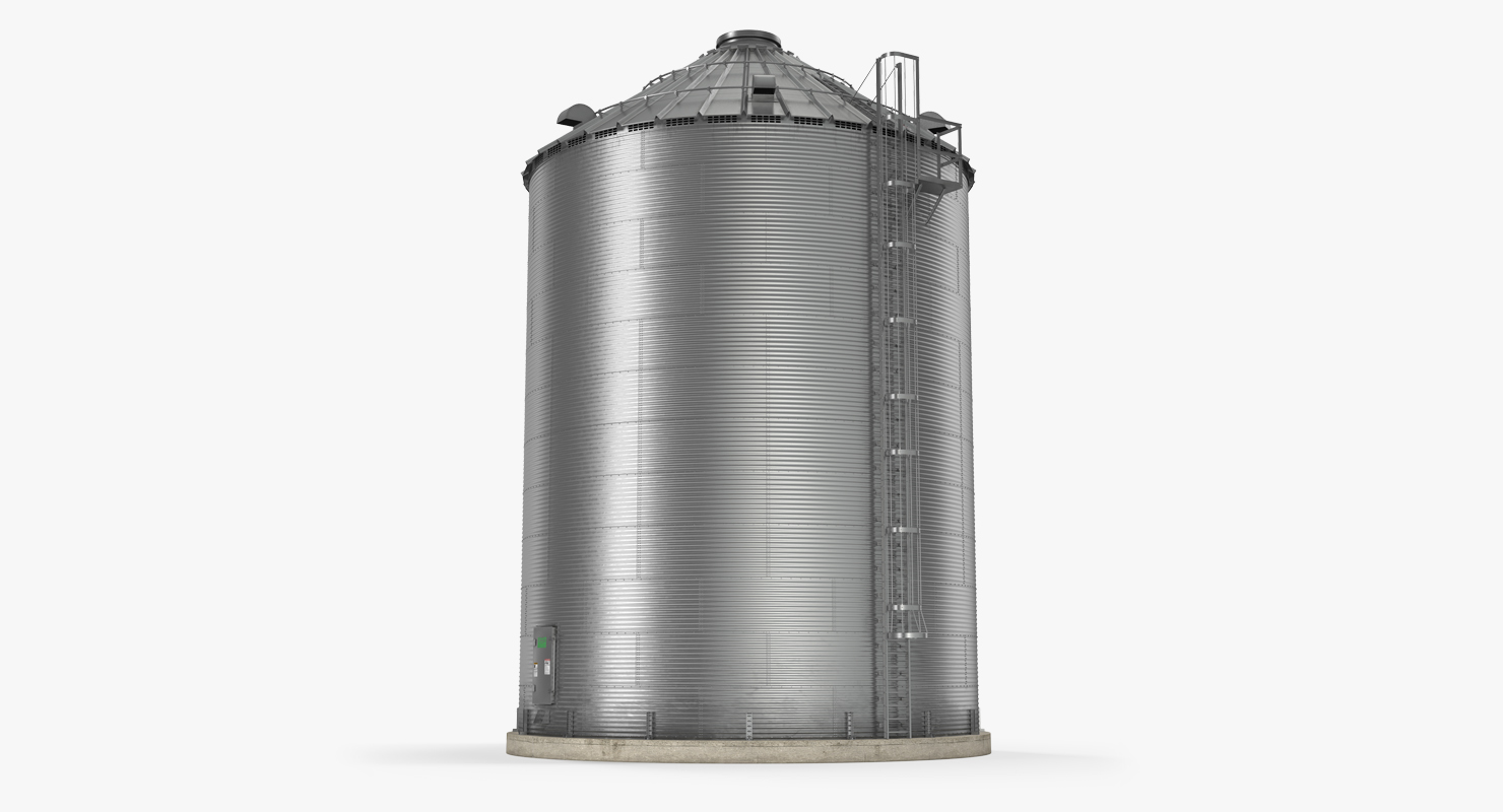 Farm Grain Storage Bin 3D