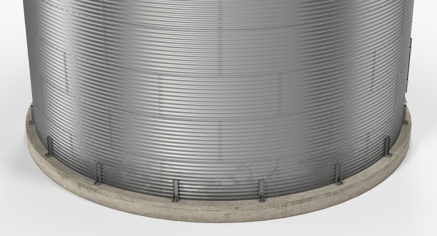 Farm Grain Storage Bin 3D