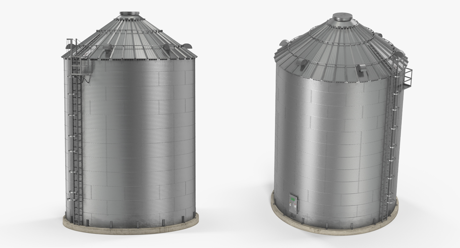 Farm Grain Storage Bin 3D