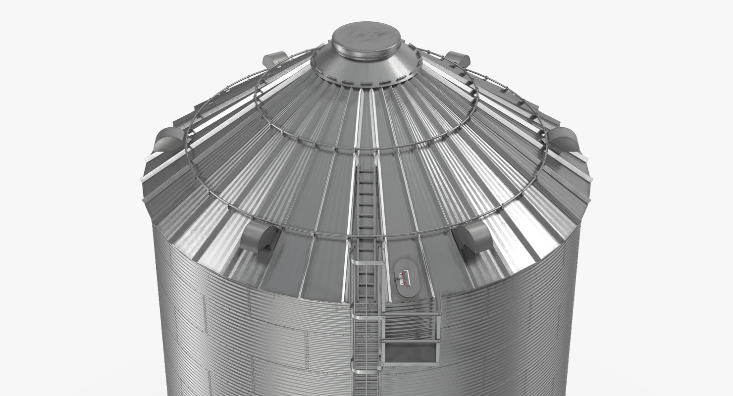 Farm Grain Storage Bin 3D