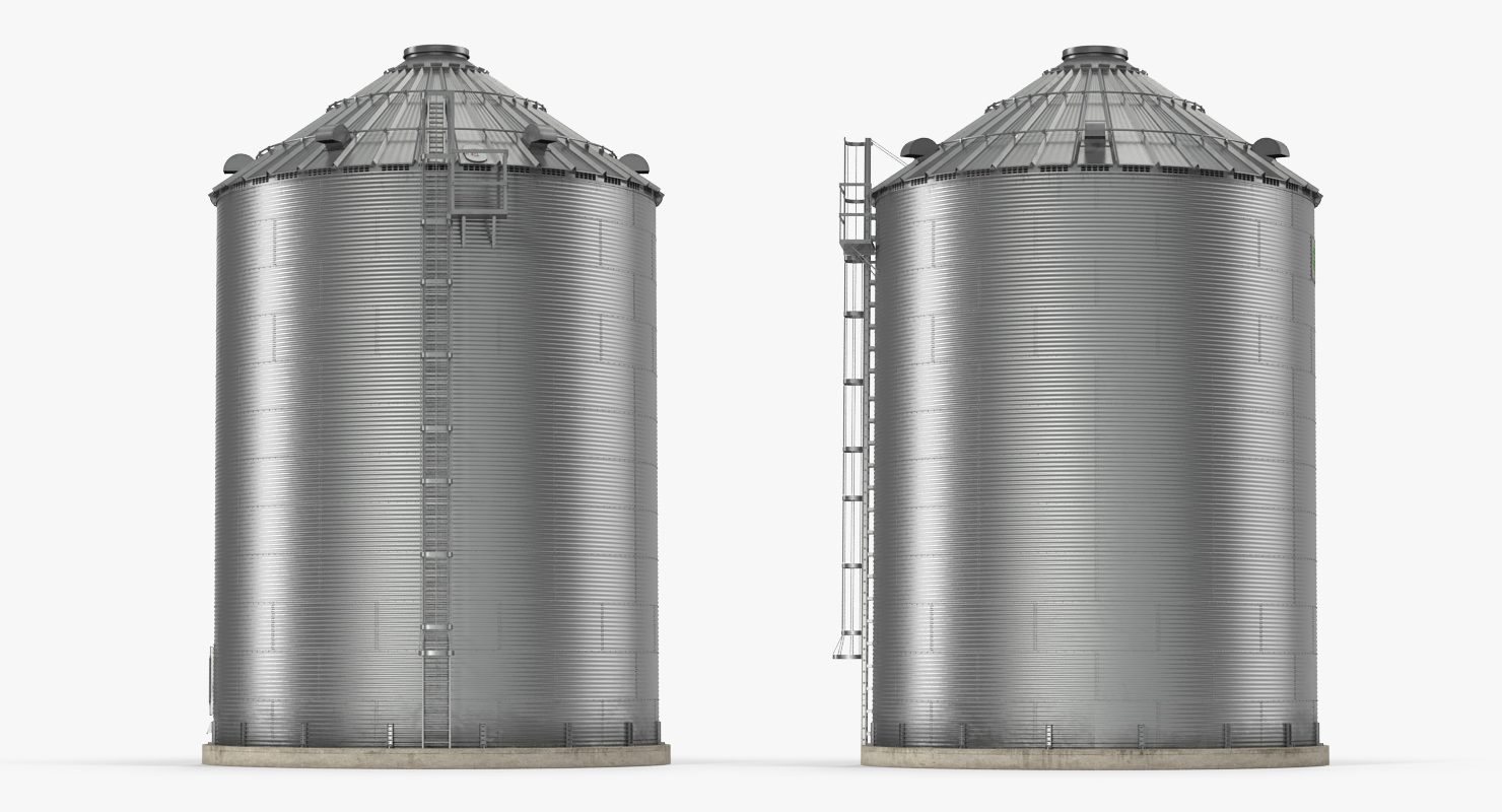 Farm Grain Storage Bin 3D