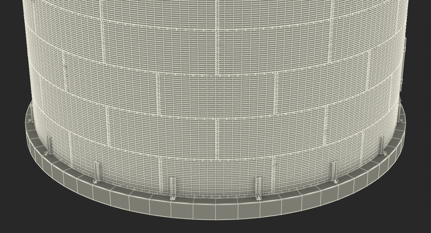 Farm Grain Storage Bin 3D