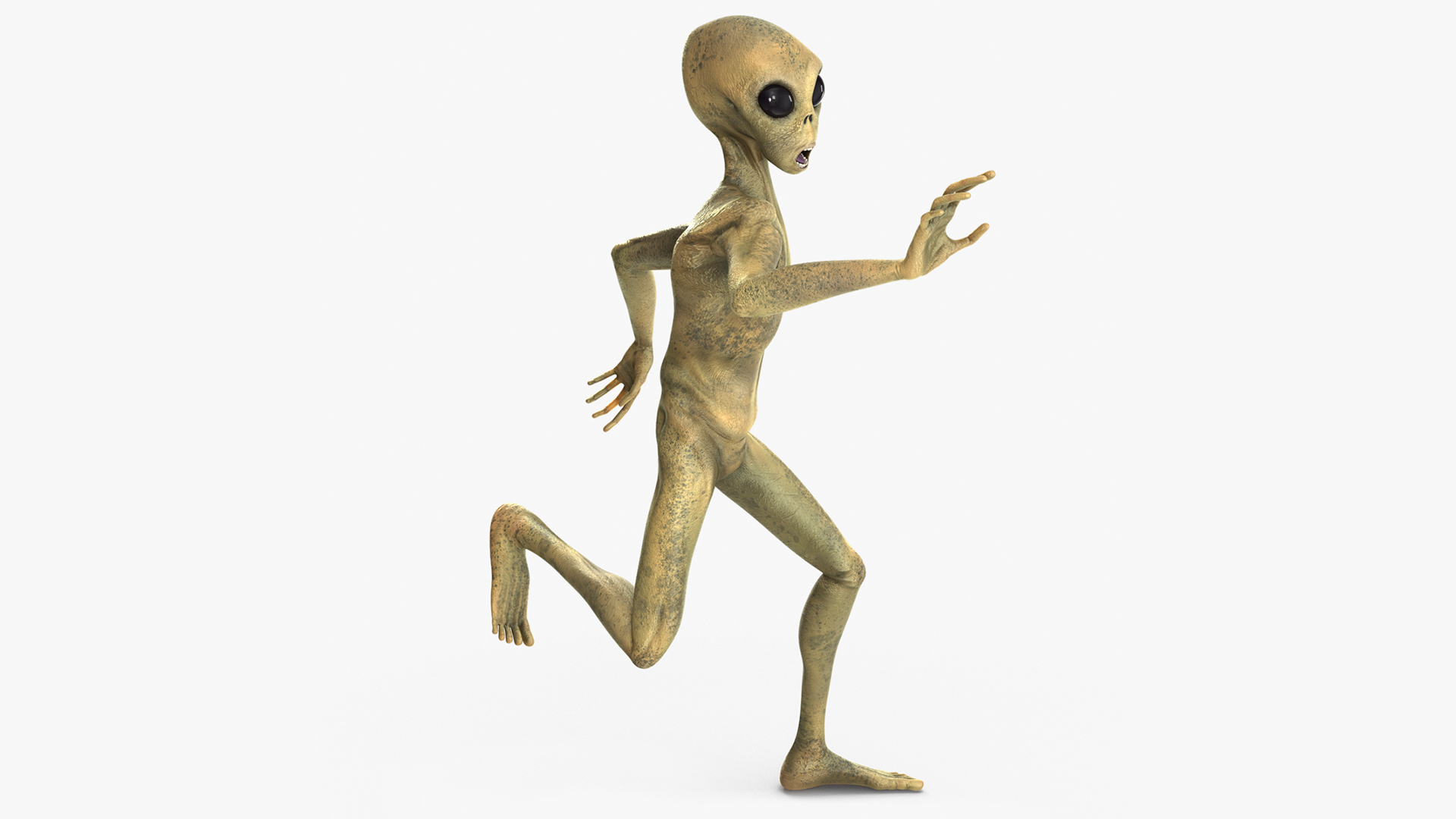 Running Humanoid Alien 3D