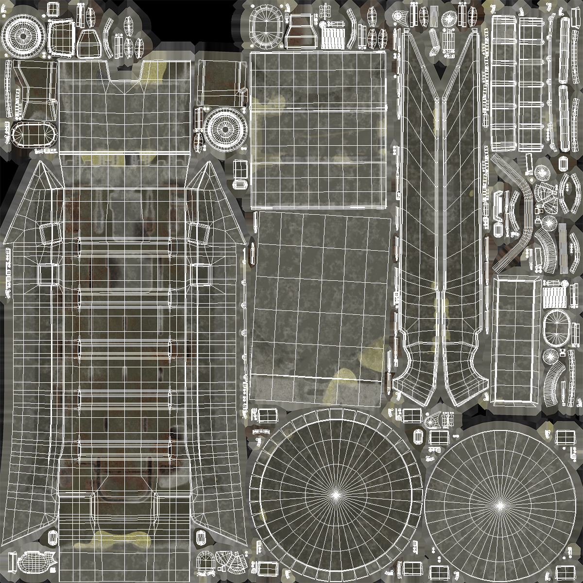 T72 Main Battle Tank Camo Rigged 3D