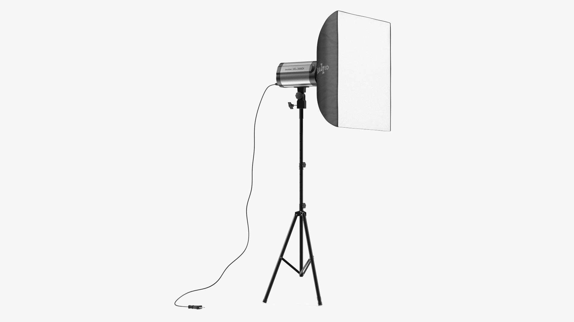 3D model Studio Softbox Light on Tripod