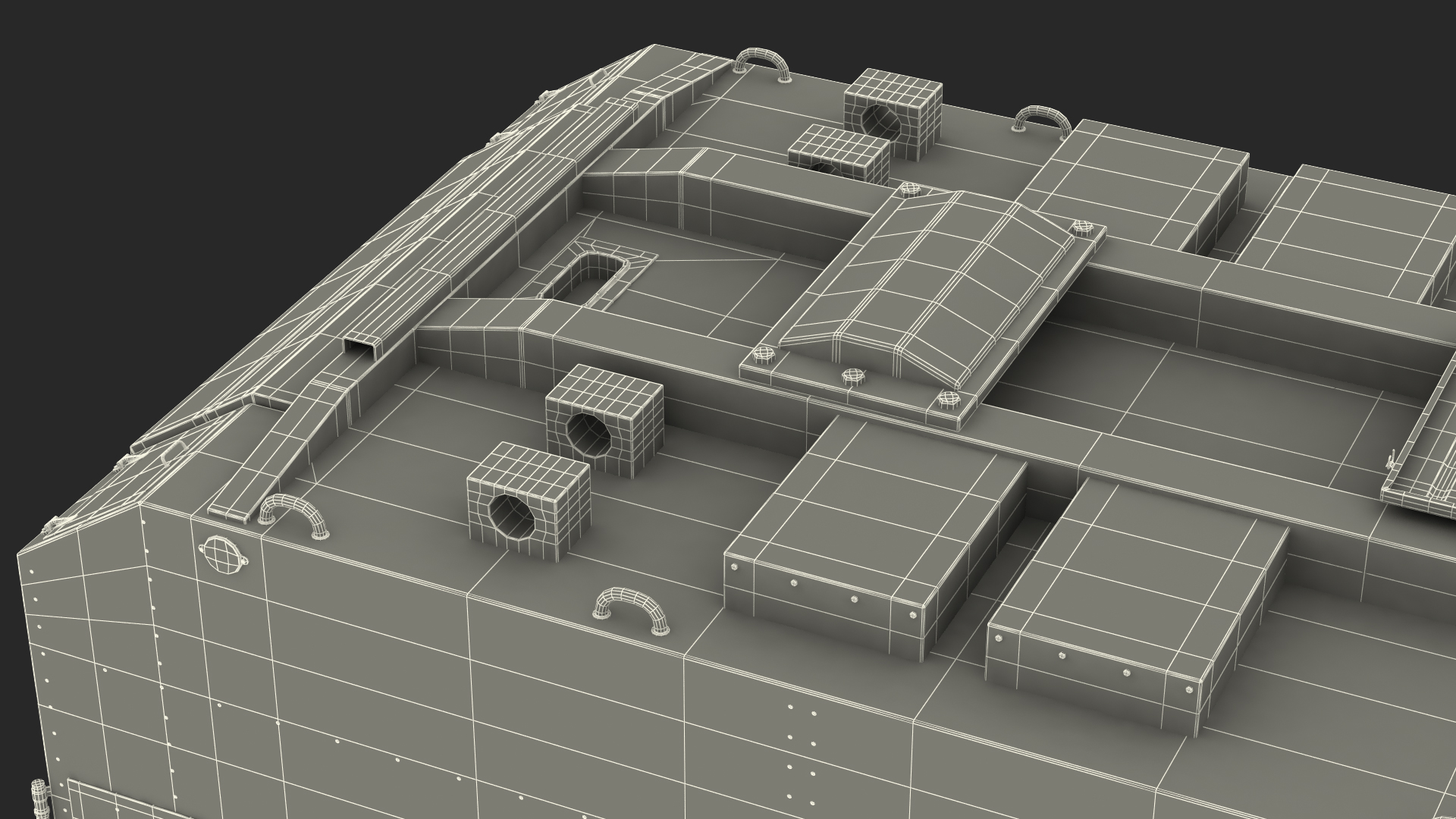 3D Desert Radar Cabin model