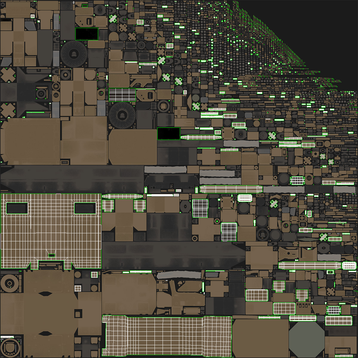 3D Desert Radar Cabin model